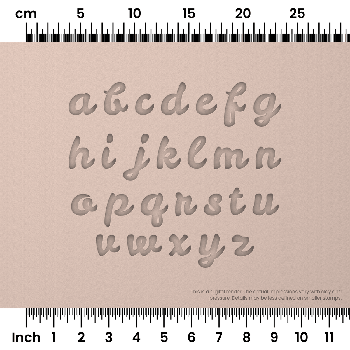Leckerli One | Lowercase | Alphabet Stamp Sets - Ceramind® Tools