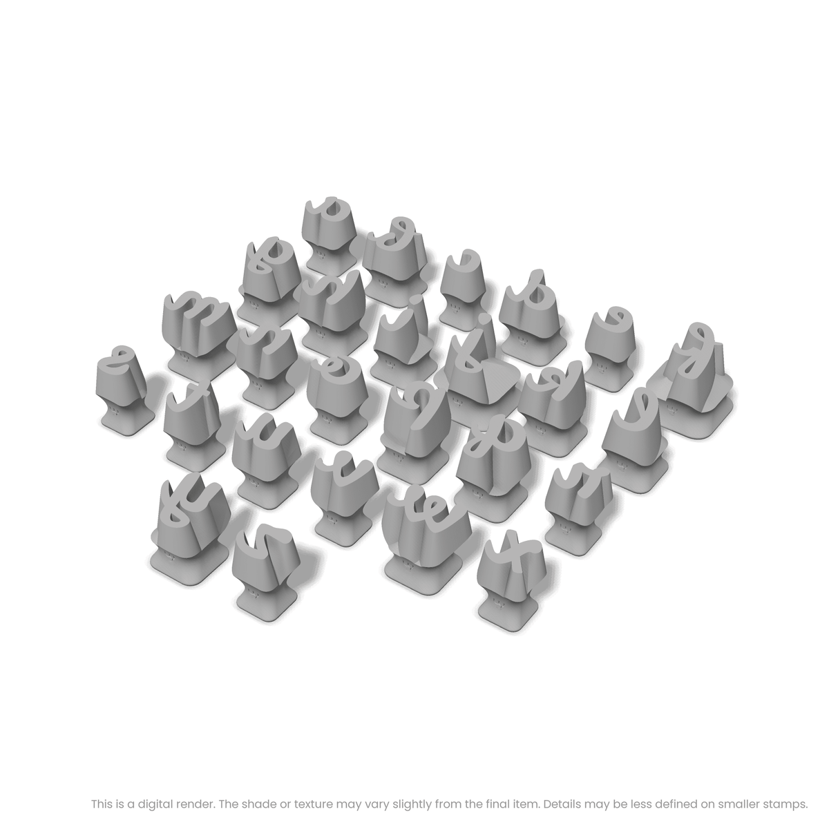 Leckerli One | Lowercase | Alphabet Stamp Sets - Ceramind® Tools