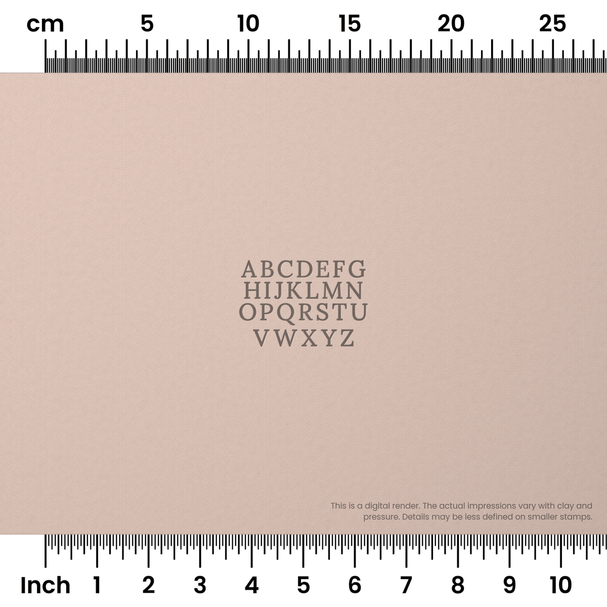 Lora | All Caps | Alphabet Stamp Sets - Ceramind® Tools