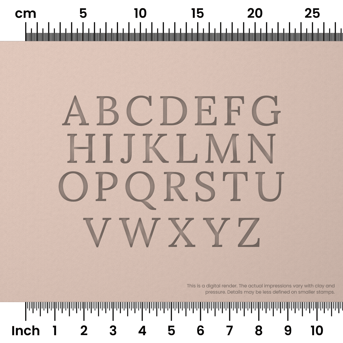 Lora | All Caps | Alphabet Stamp Sets - Ceramind® Tools