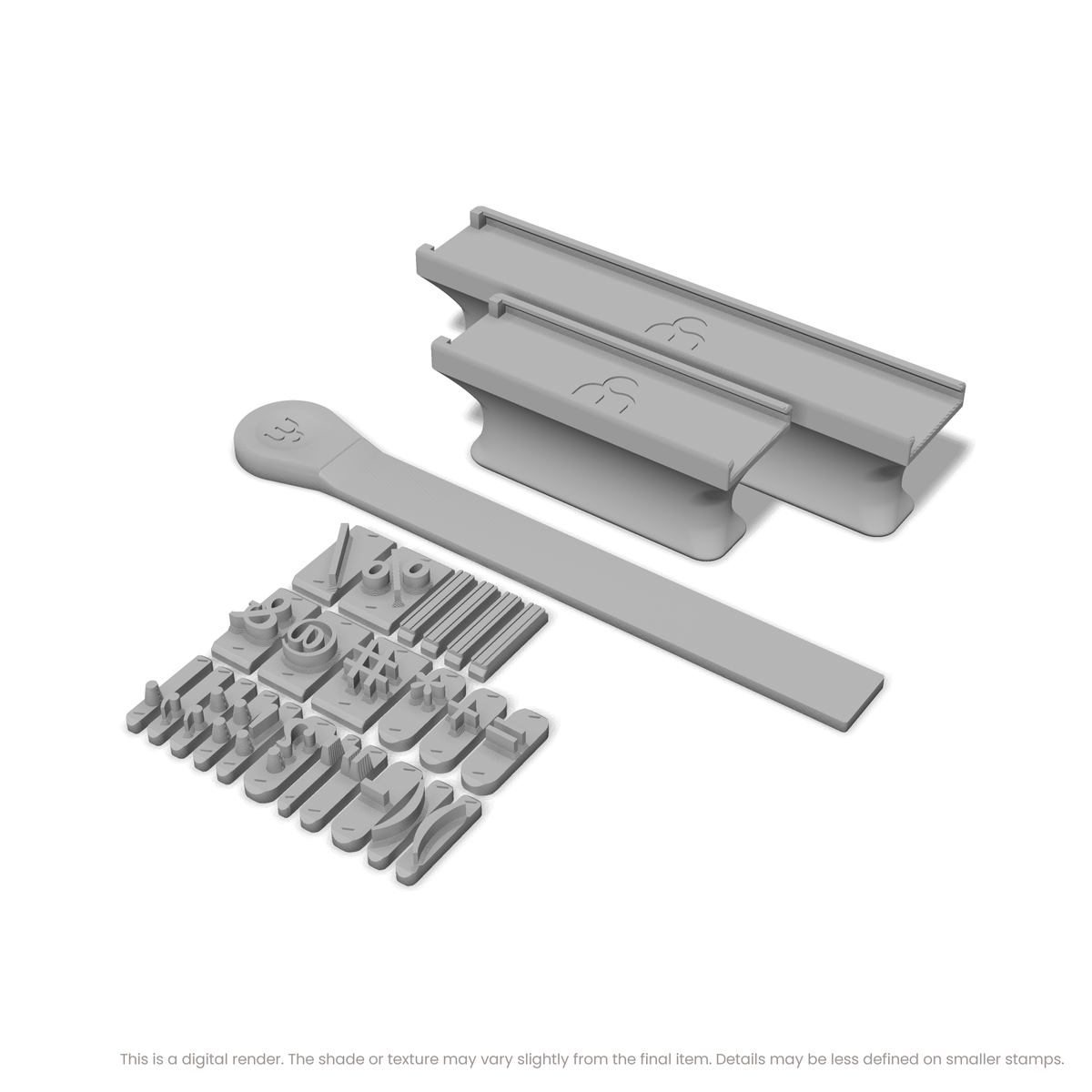 Lora | Font Rail Stamp Sets | Letters, Numbers, and Symbols - Ceramind® Tools