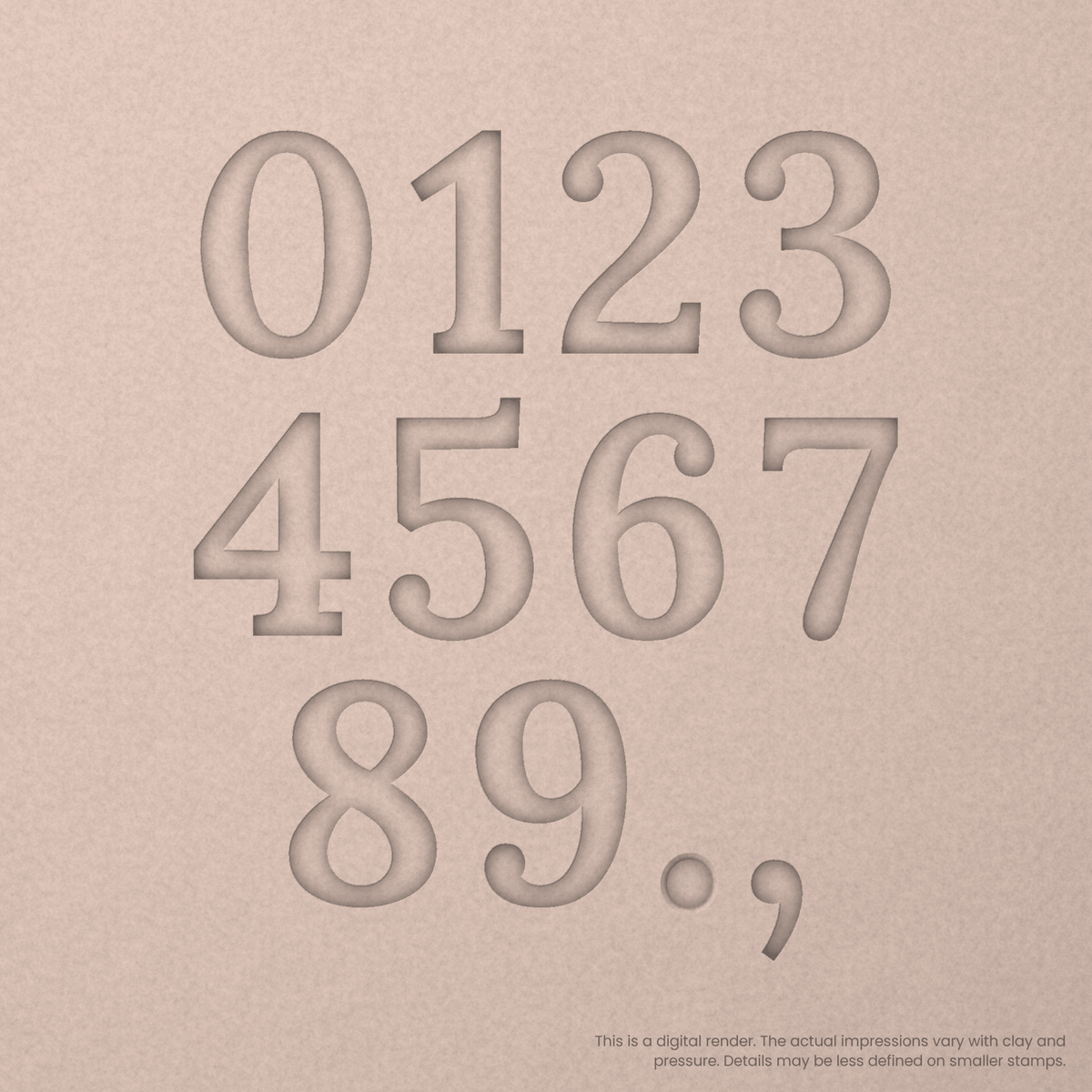 Lora | Font Rail Stamp Sets | Letters, Numbers, and Symbols - Ceramind® Tools