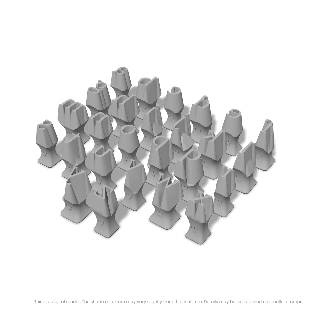 Lora | Lowercase | Alphabet Stamp Sets - Ceramind® Tools