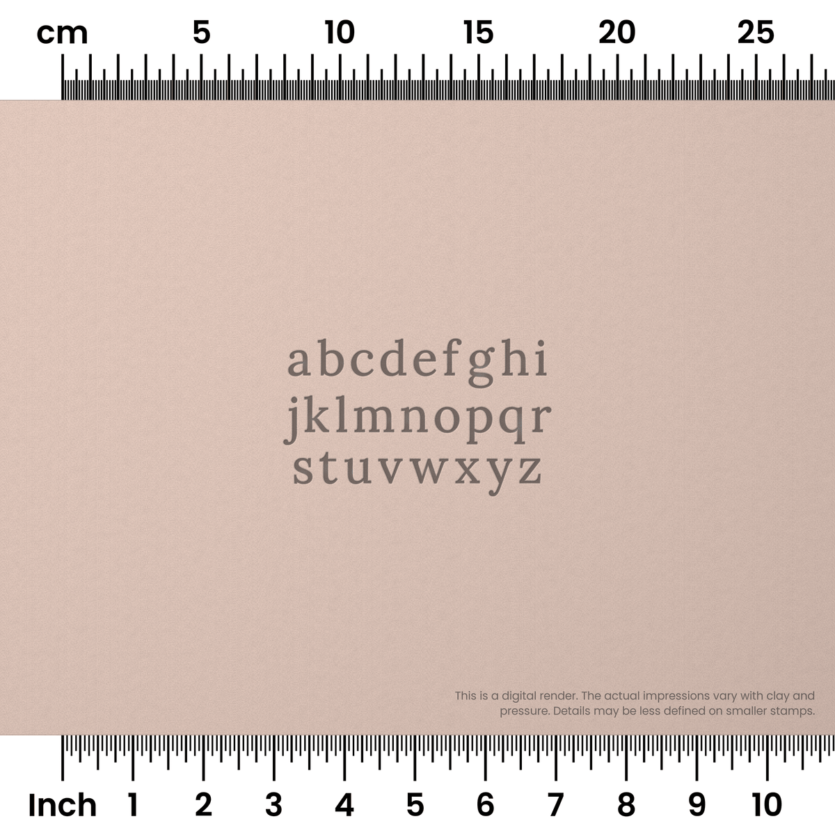 Lora | Lowercase | Alphabet Stamp Sets - Ceramind® Tools