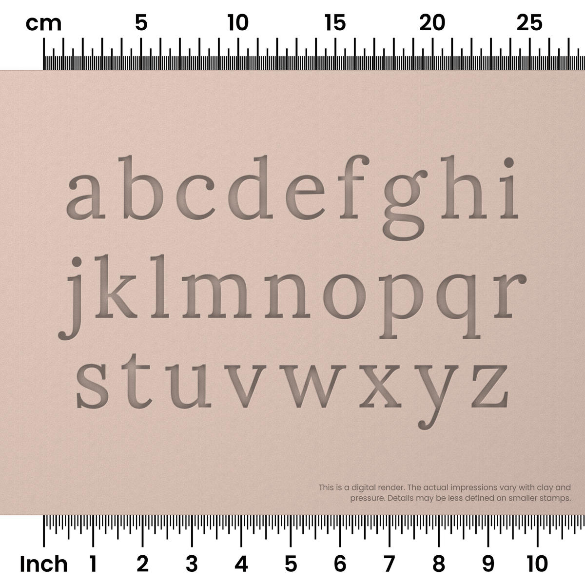 Lora | Lowercase | Alphabet Stamp Sets - Ceramind® Tools