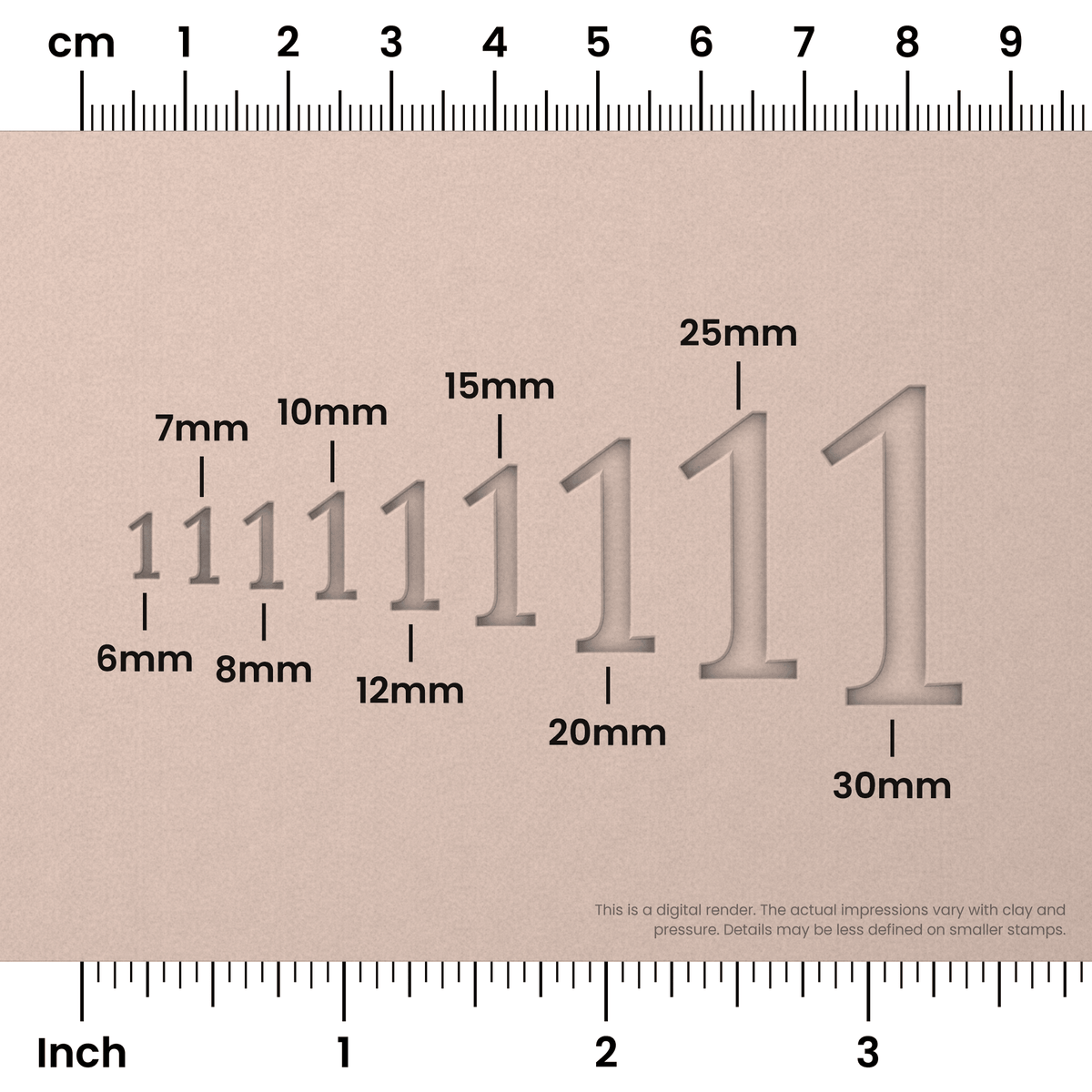 Lora | Number Stamp Sets - Ceramind® Tools