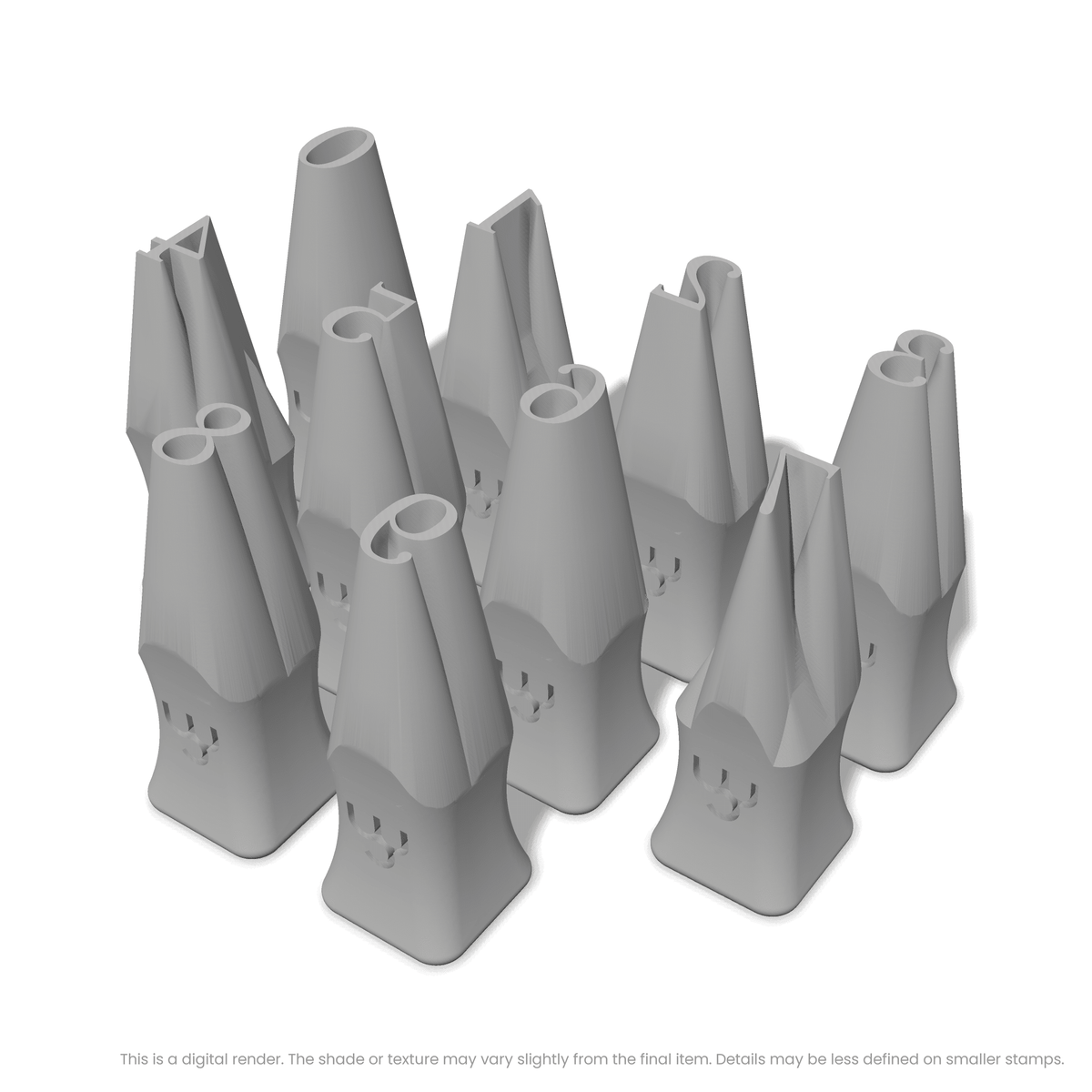 Lora | Number Stamp Sets - Ceramind® Tools