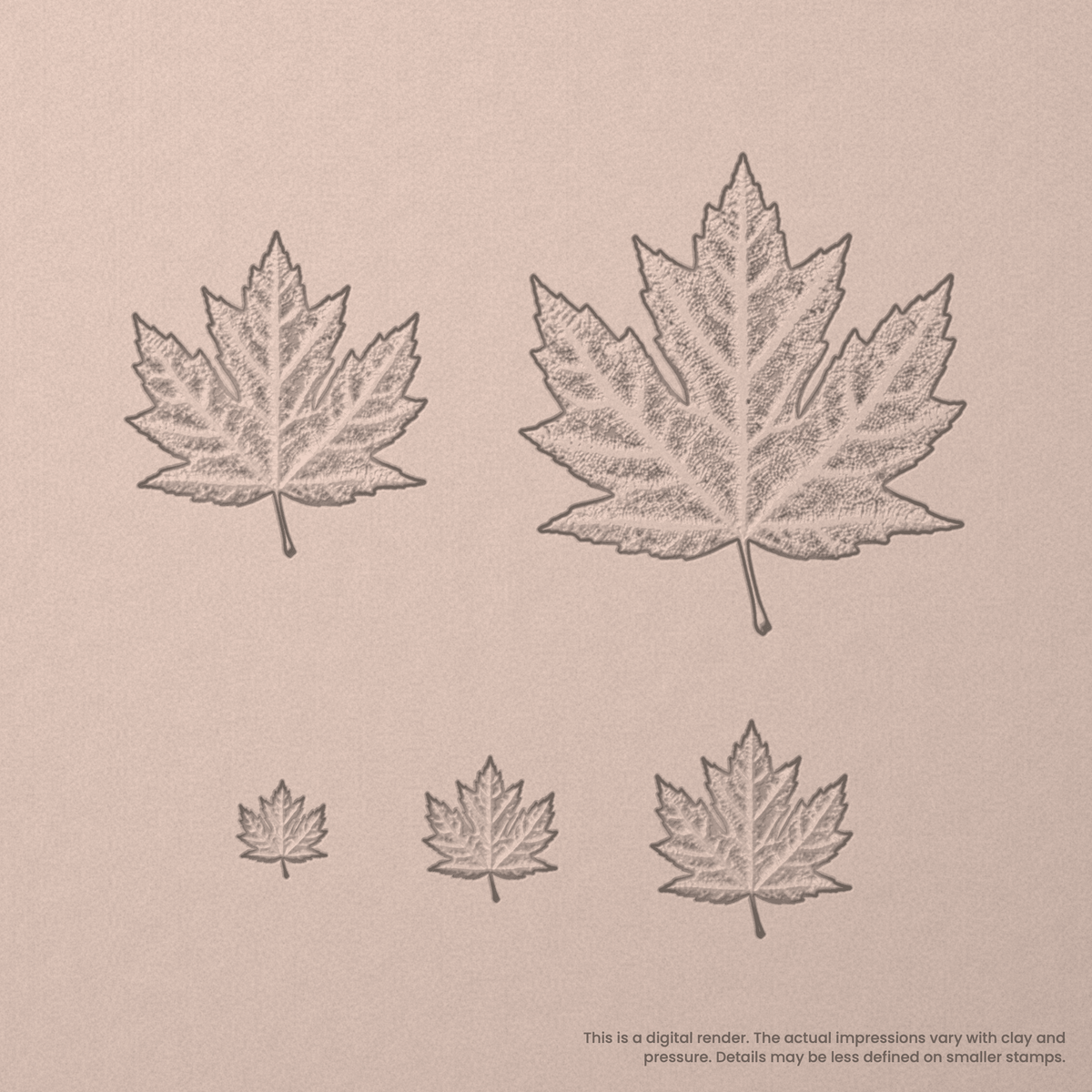 Maple Leaf Stamps - Photo Textured - Ceramind® Tools