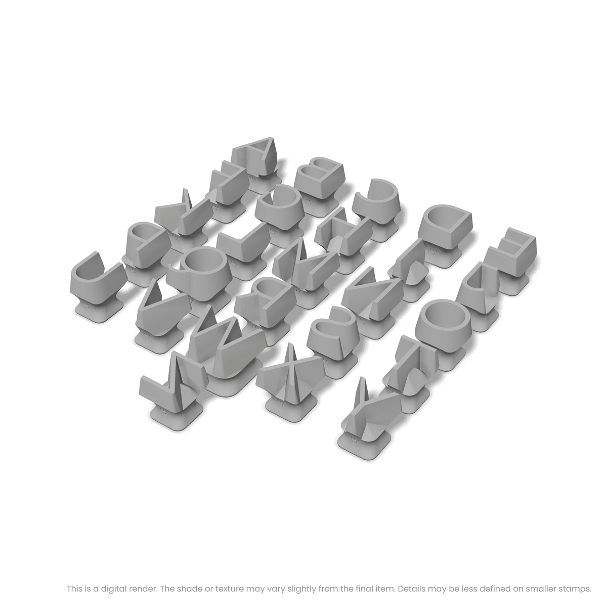 Montserrat | All Caps | Alphabet Stamp Sets - Ceramind® Tools