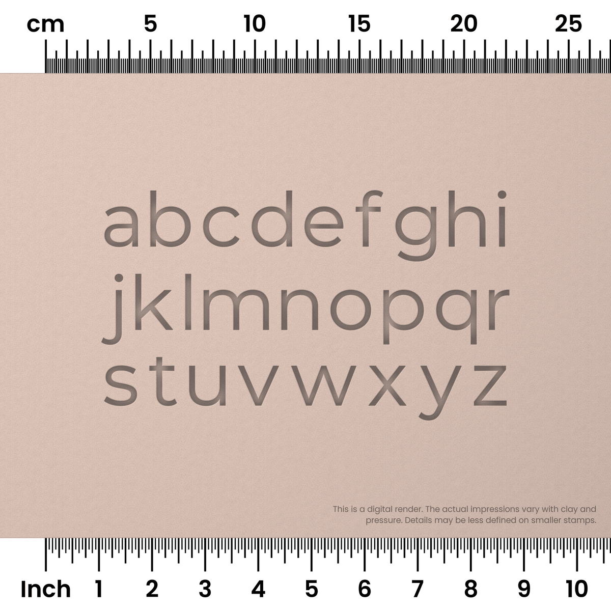 Montserrat | Lowercase | Alphabet Stamp Sets - Ceramind® Tools
