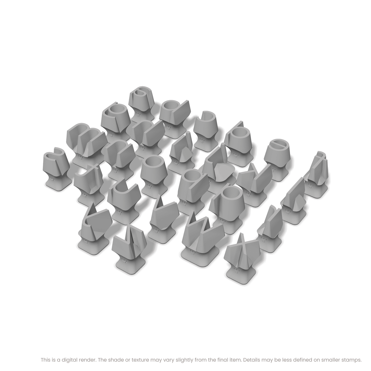 Montserrat | Lowercase | Alphabet Stamp Sets - Ceramind® Tools