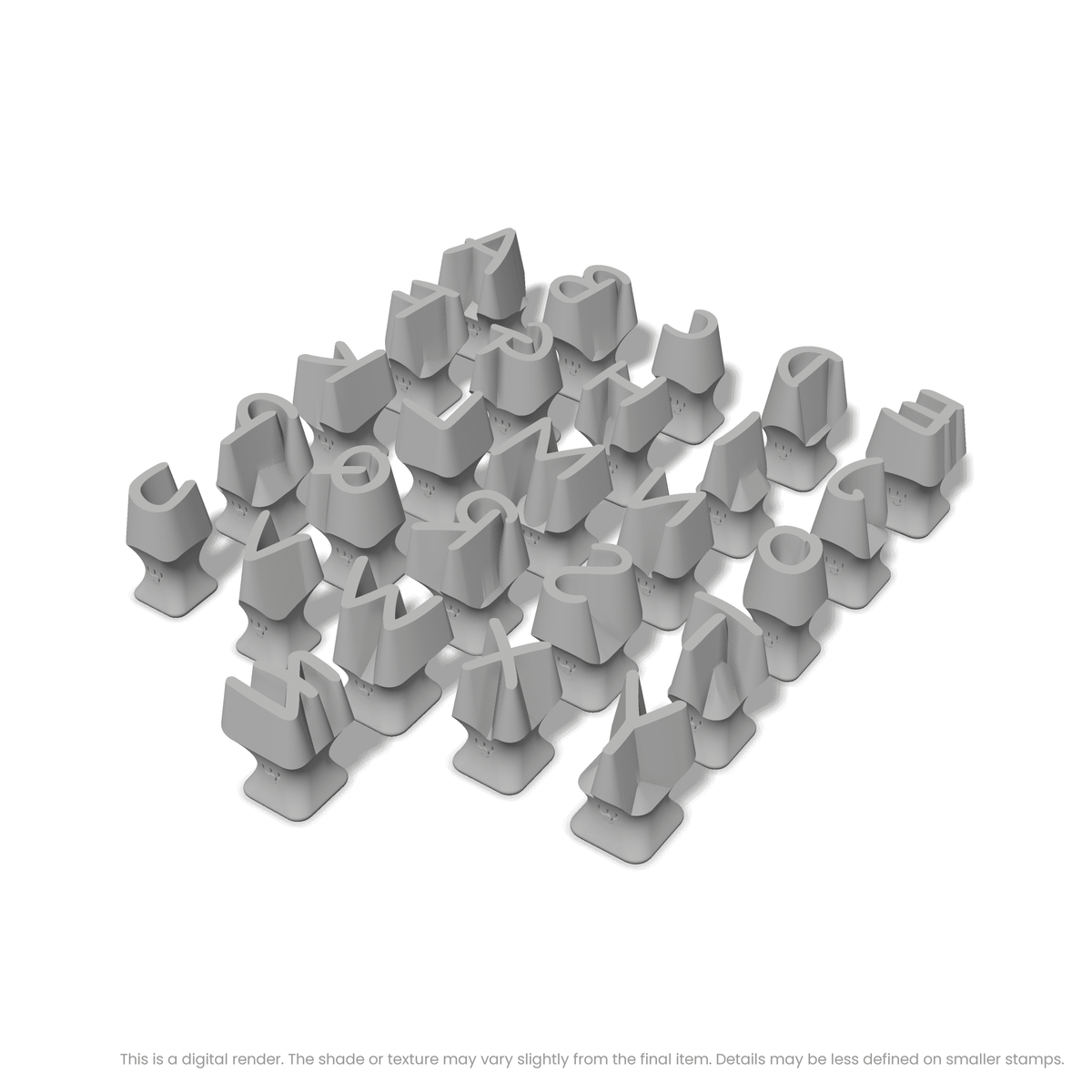 Nanum Pen | All Caps | Alphabet Stamp Sets - Ceramind® Tools
