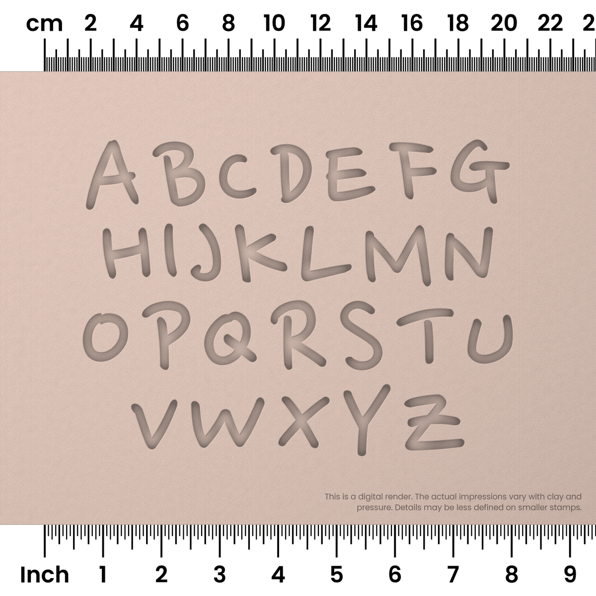 Nanum Pen | All Caps | Alphabet Stamp Sets - Ceramind® Tools
