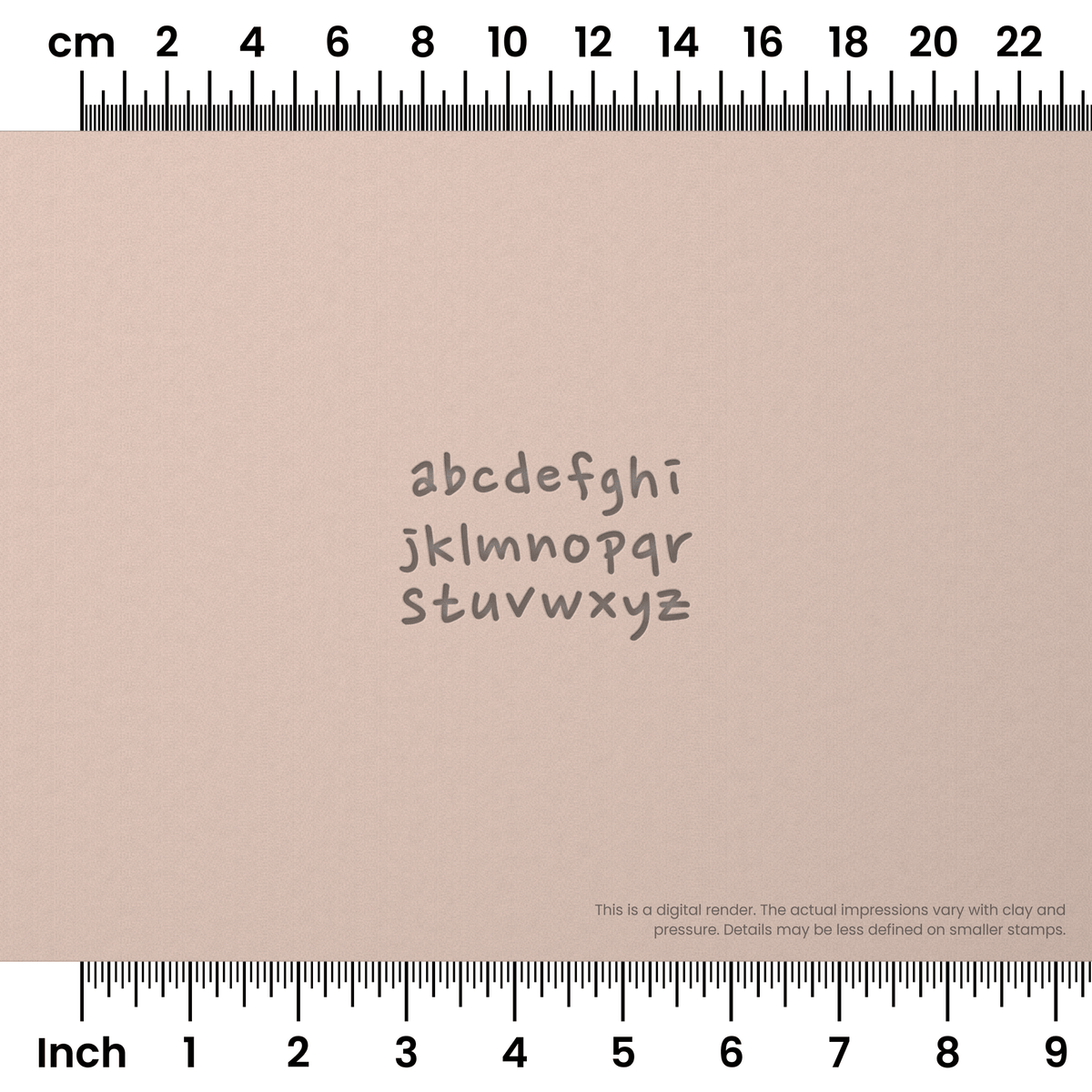 Nanum Pen | Lowercase | Alphabet Stamp Sets - Ceramind® Tools