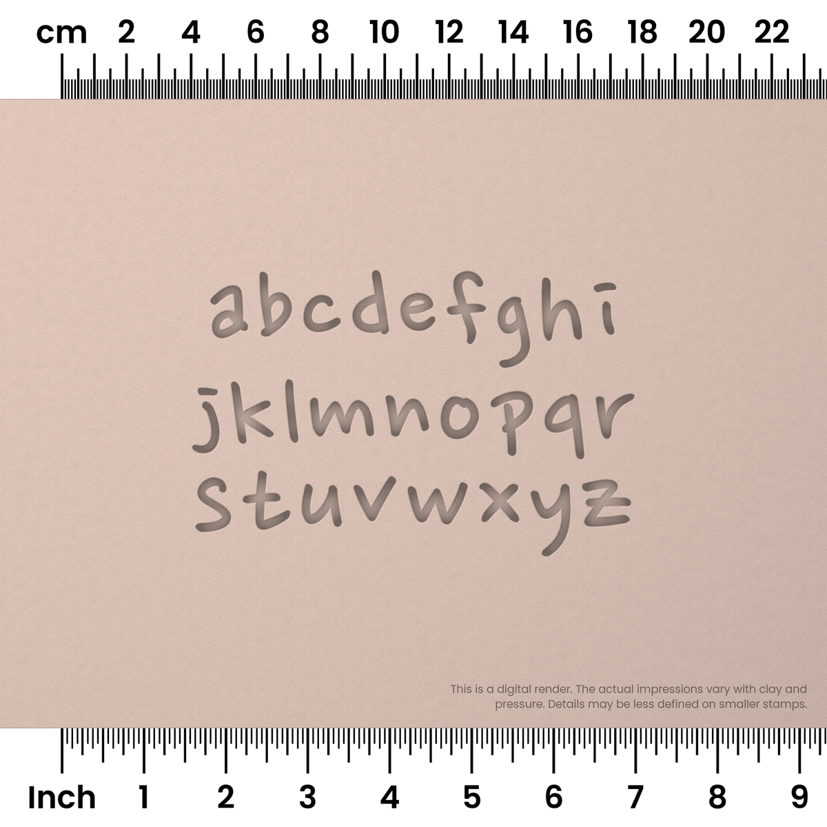 Nanum Pen | Lowercase | Alphabet Stamp Sets - Ceramind® Tools