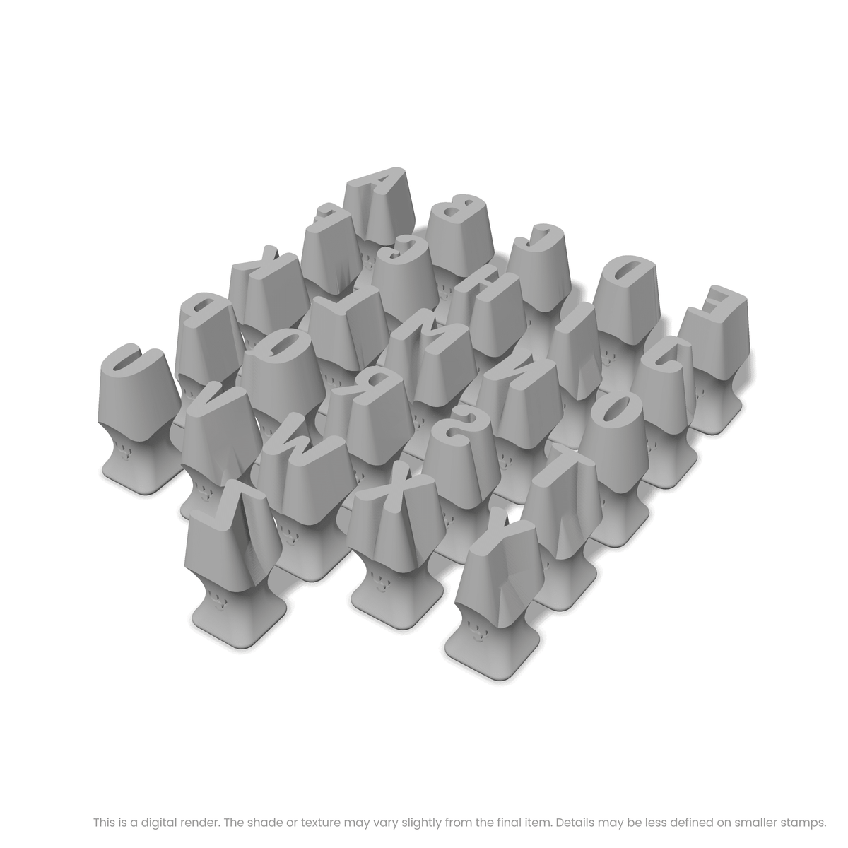 Nerko One | All Caps | Alphabet Stamp Sets - Ceramind® Tools
