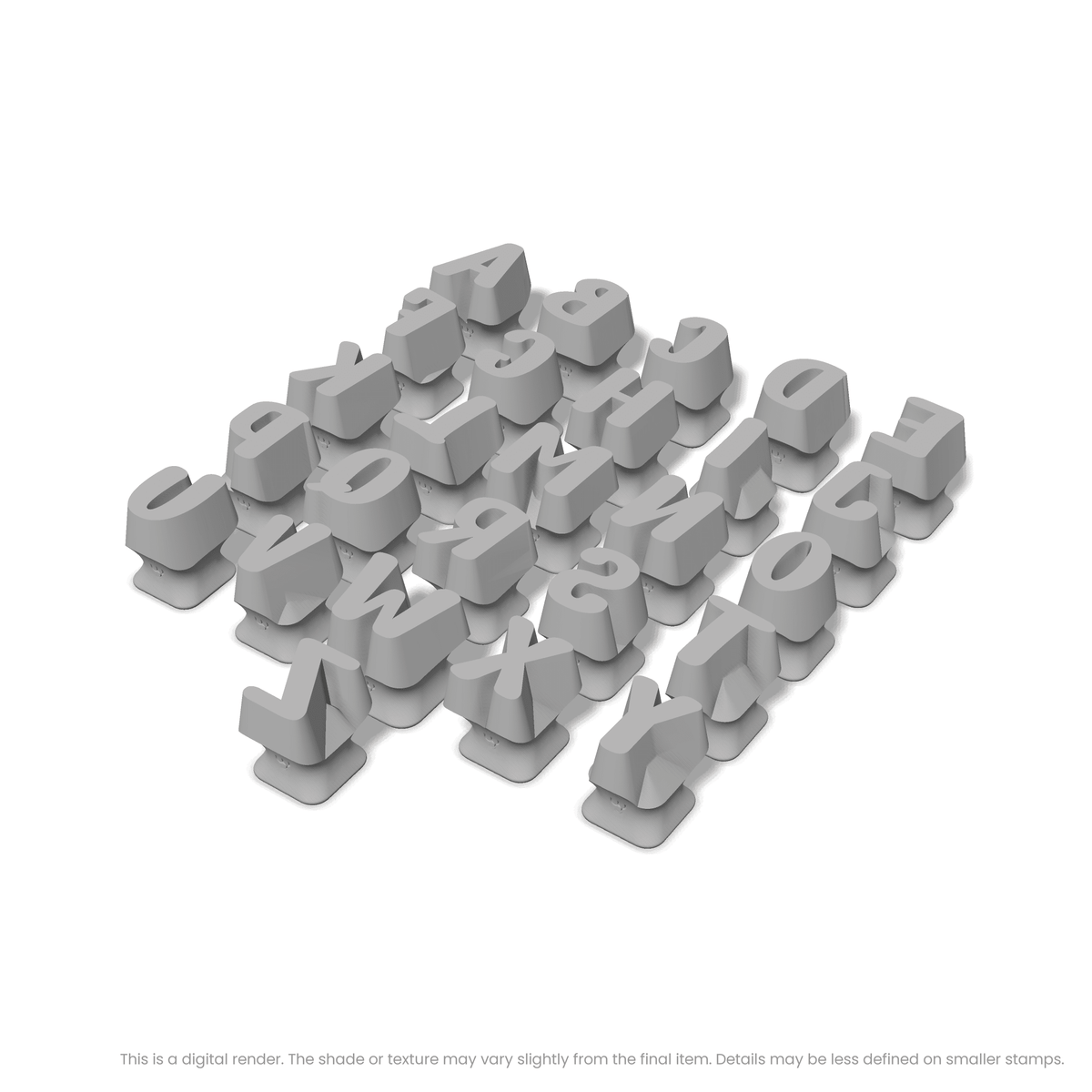 Nerko One | All Caps | Alphabet Stamp Sets - Ceramind® Tools