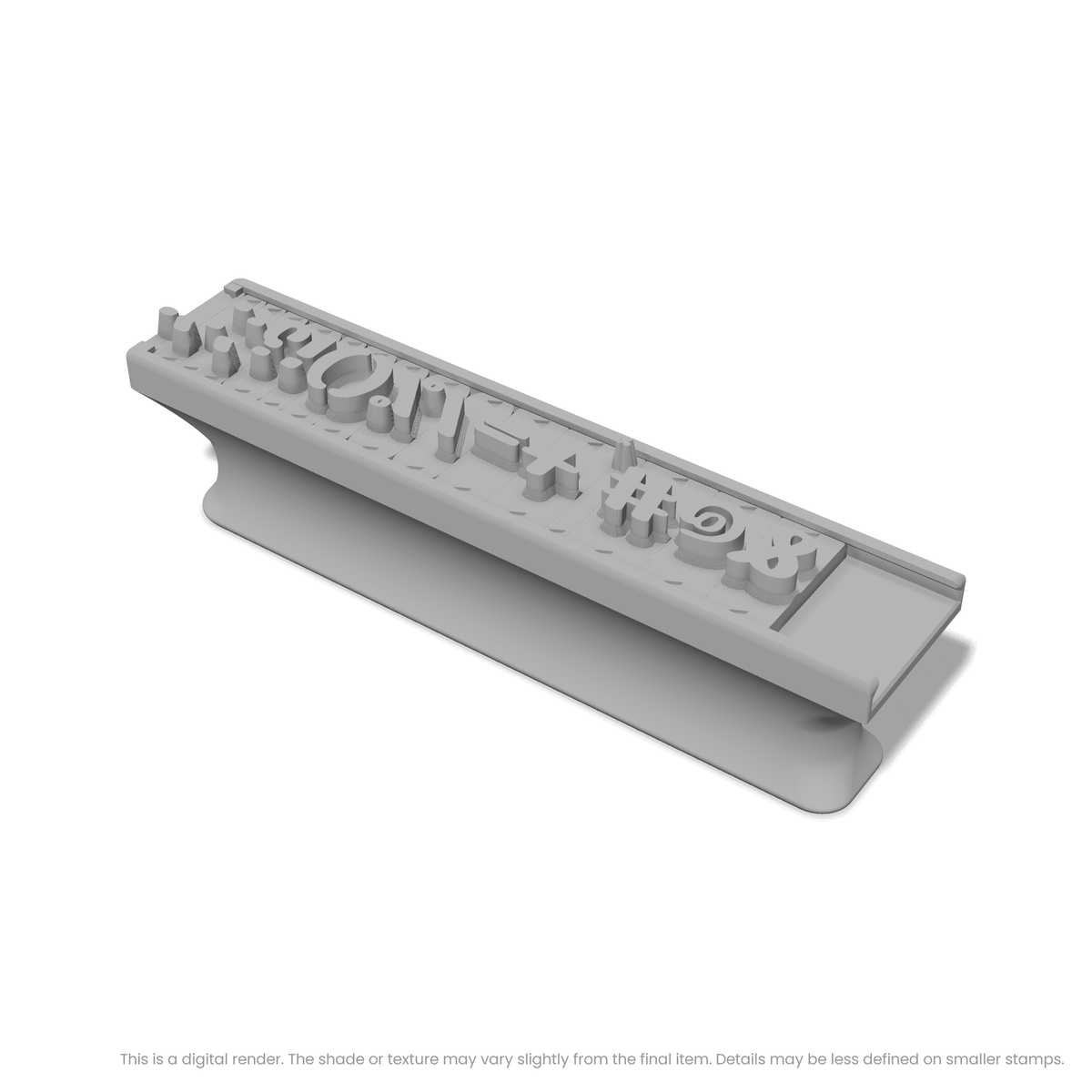 Nerko One | Font Rail Stamp Sets | Letters, Numbers, and Symbols - Ceramind® Tools