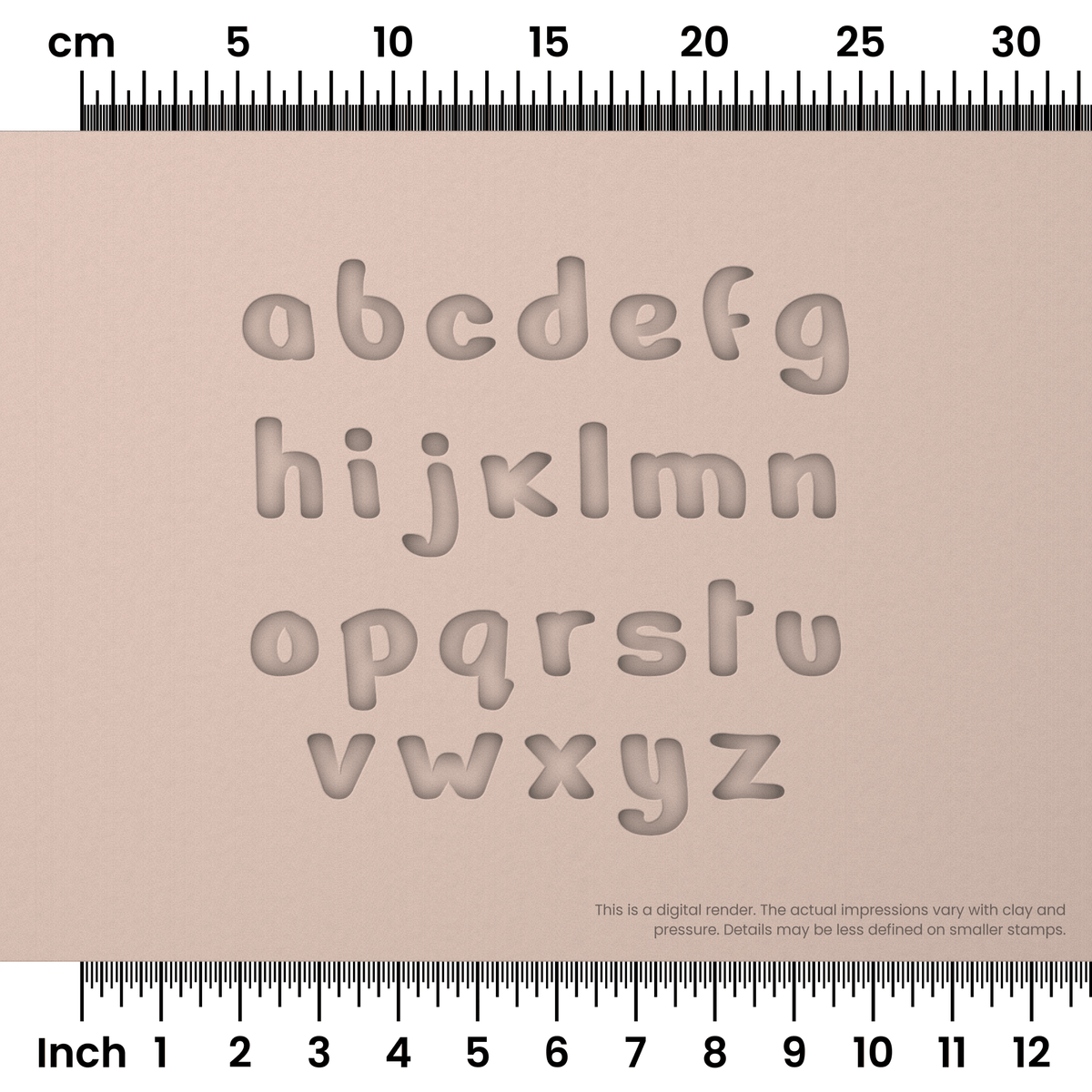 Nerko One | Lowercase | Alphabet Stamp Sets - Ceramind® Tools