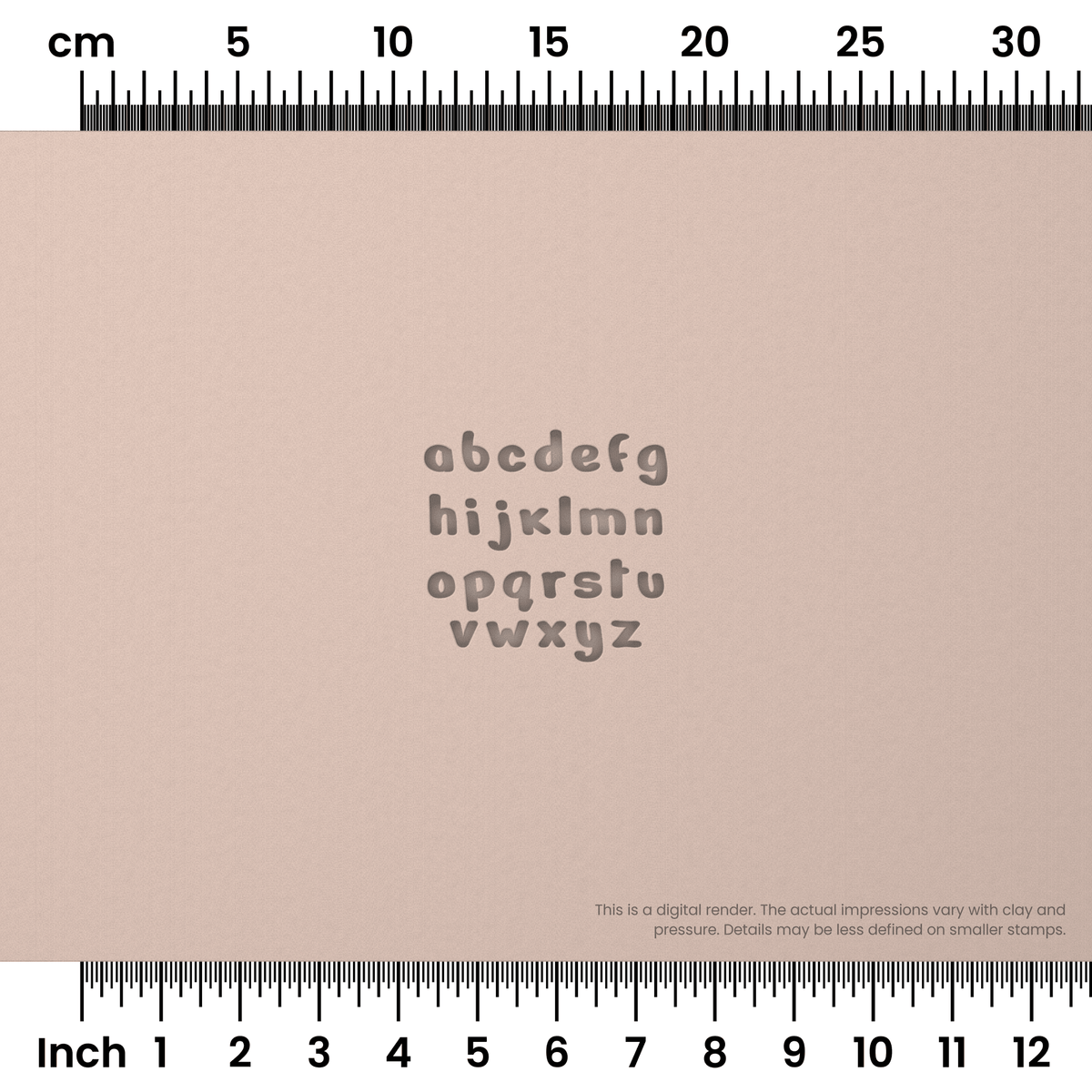 Nerko One | Lowercase | Alphabet Stamp Sets - Ceramind® Tools