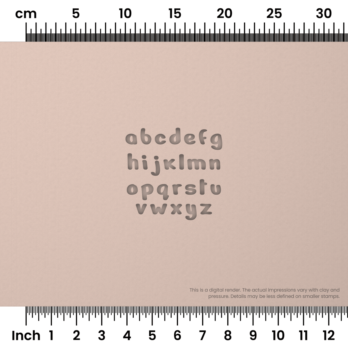 Nerko One | Lowercase | Alphabet Stamp Sets - Ceramind® Tools