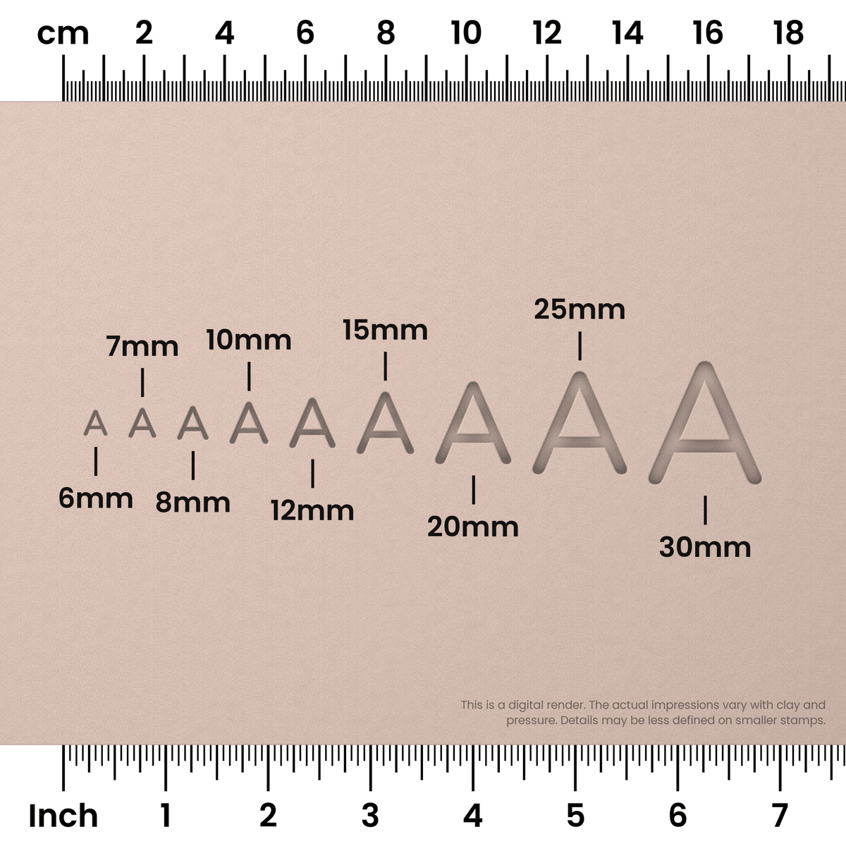 Nunito | All Caps | Alphabet Stamp Sets - Ceramind® Tools