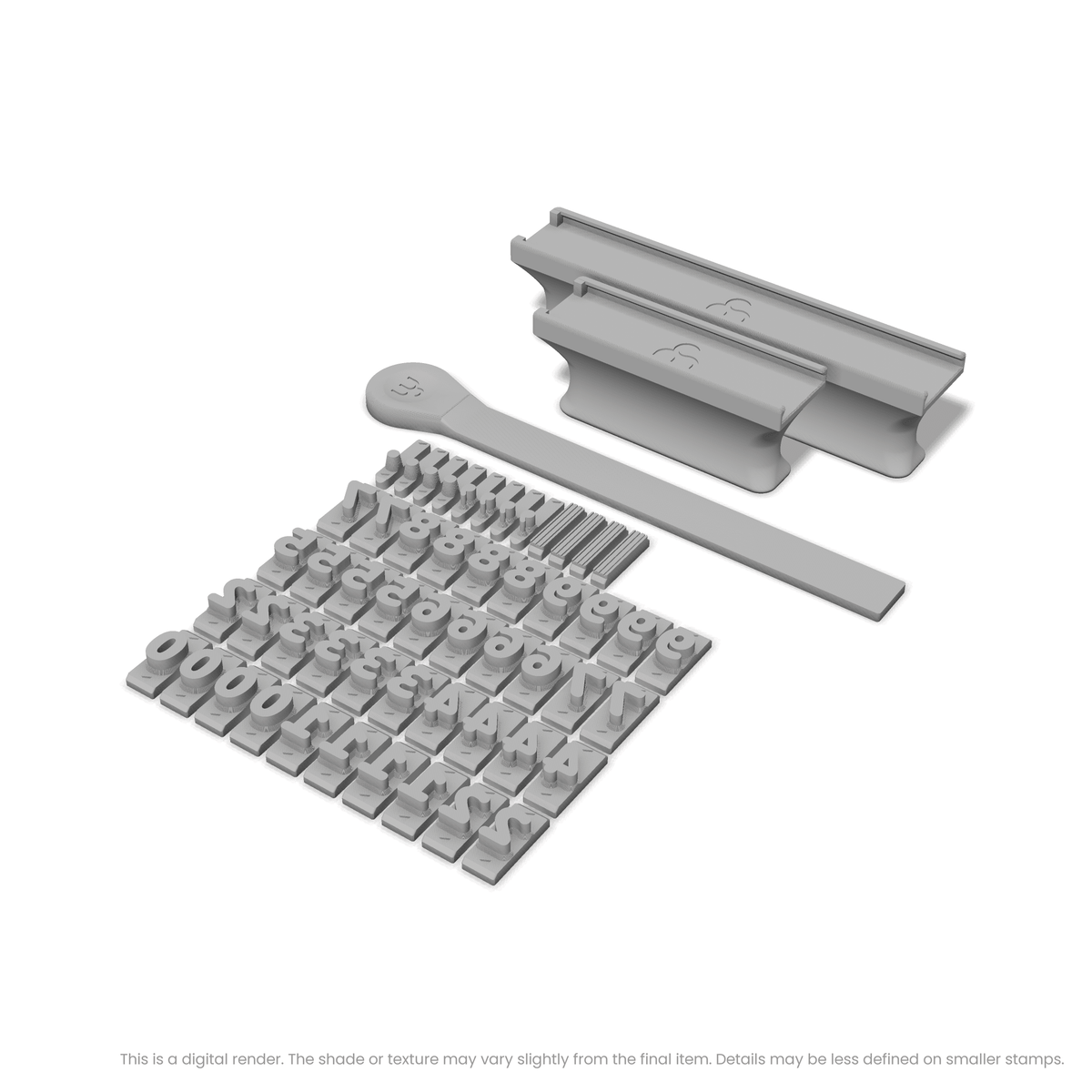 Nunito | Font Rail Stamp Sets | Letters, Numbers, and Symbols - Ceramind® Tools