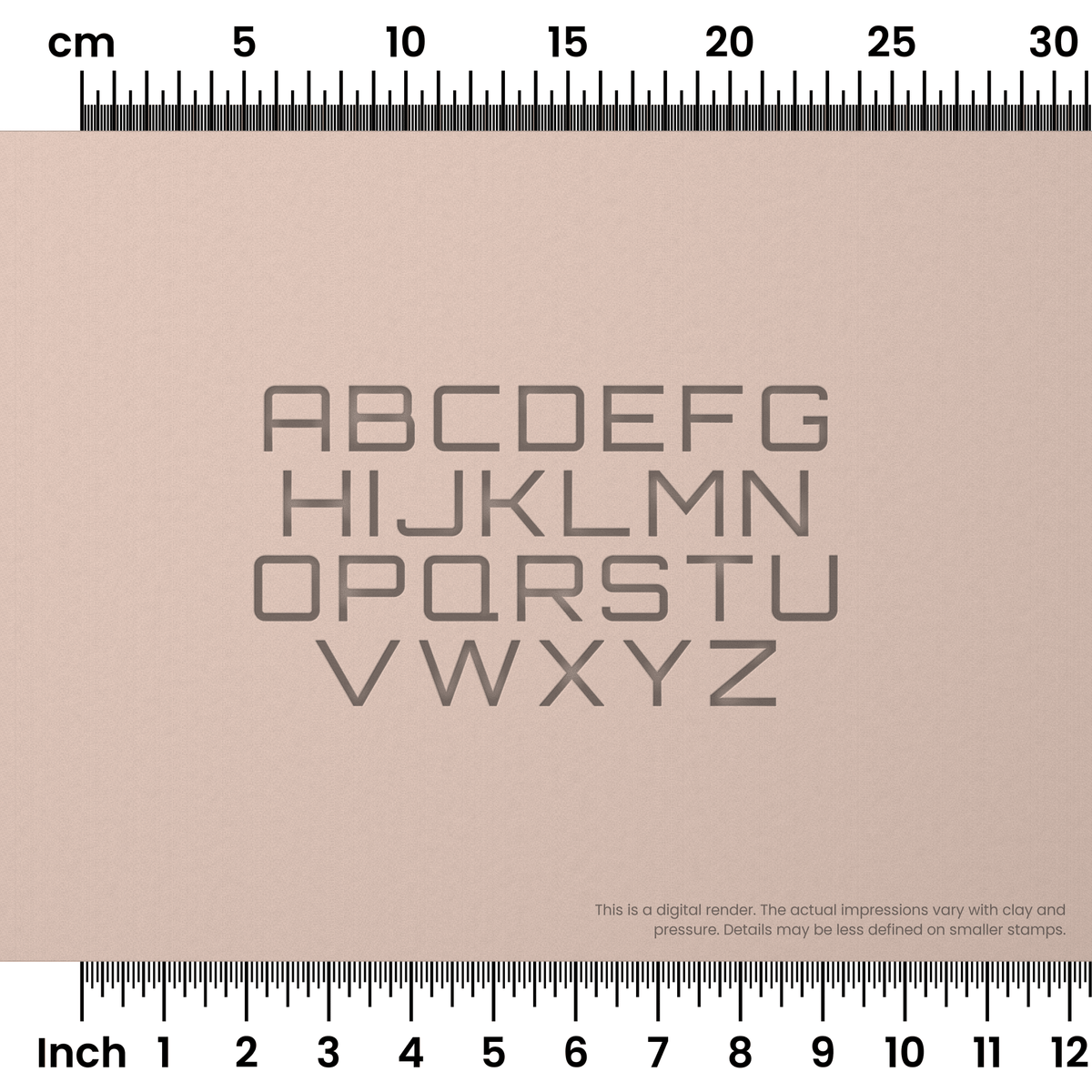 Orbitron | All Caps | Alphabet Stamp Sets - Ceramind® Tools