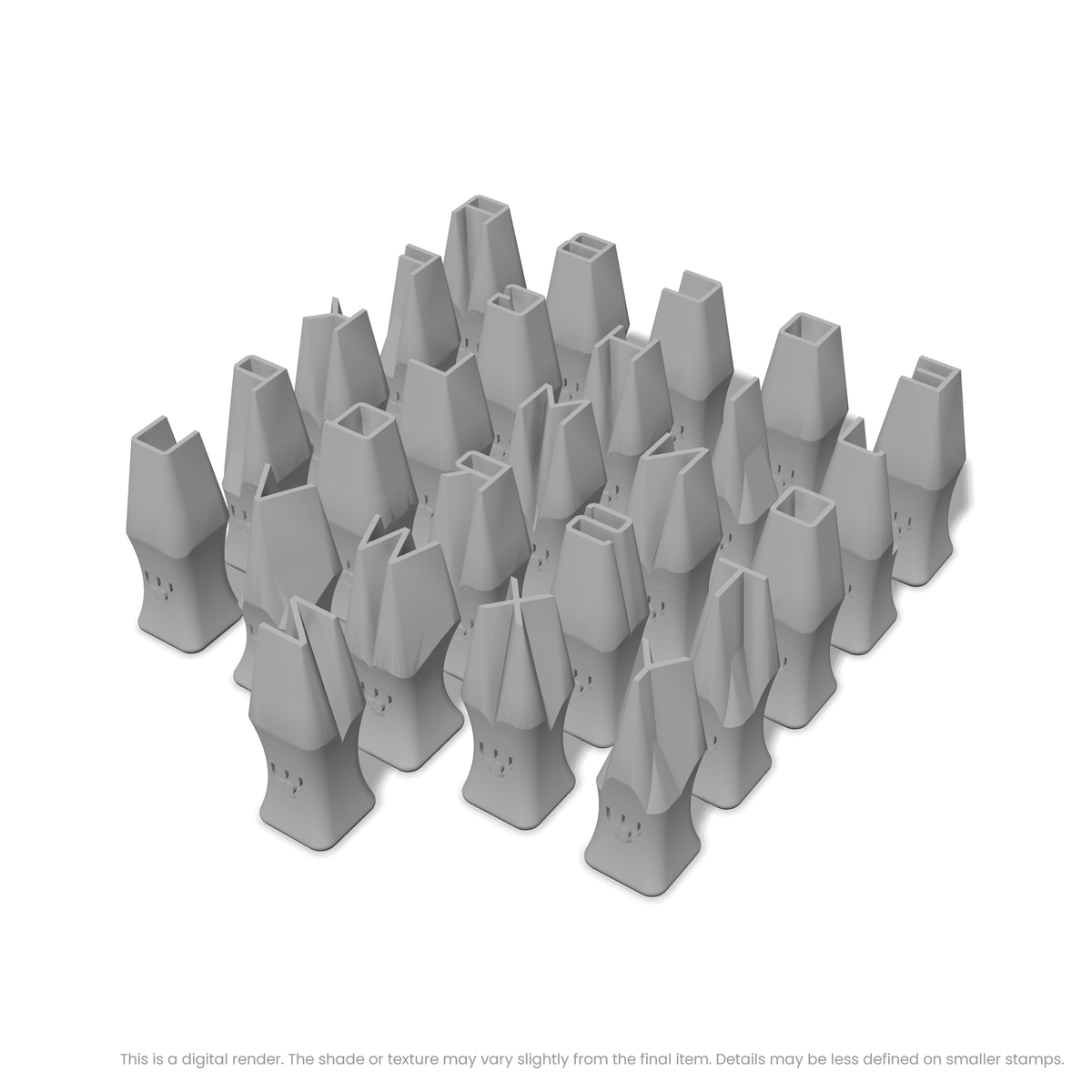 Orbitron | All Caps | Alphabet Stamp Sets - Ceramind® Tools