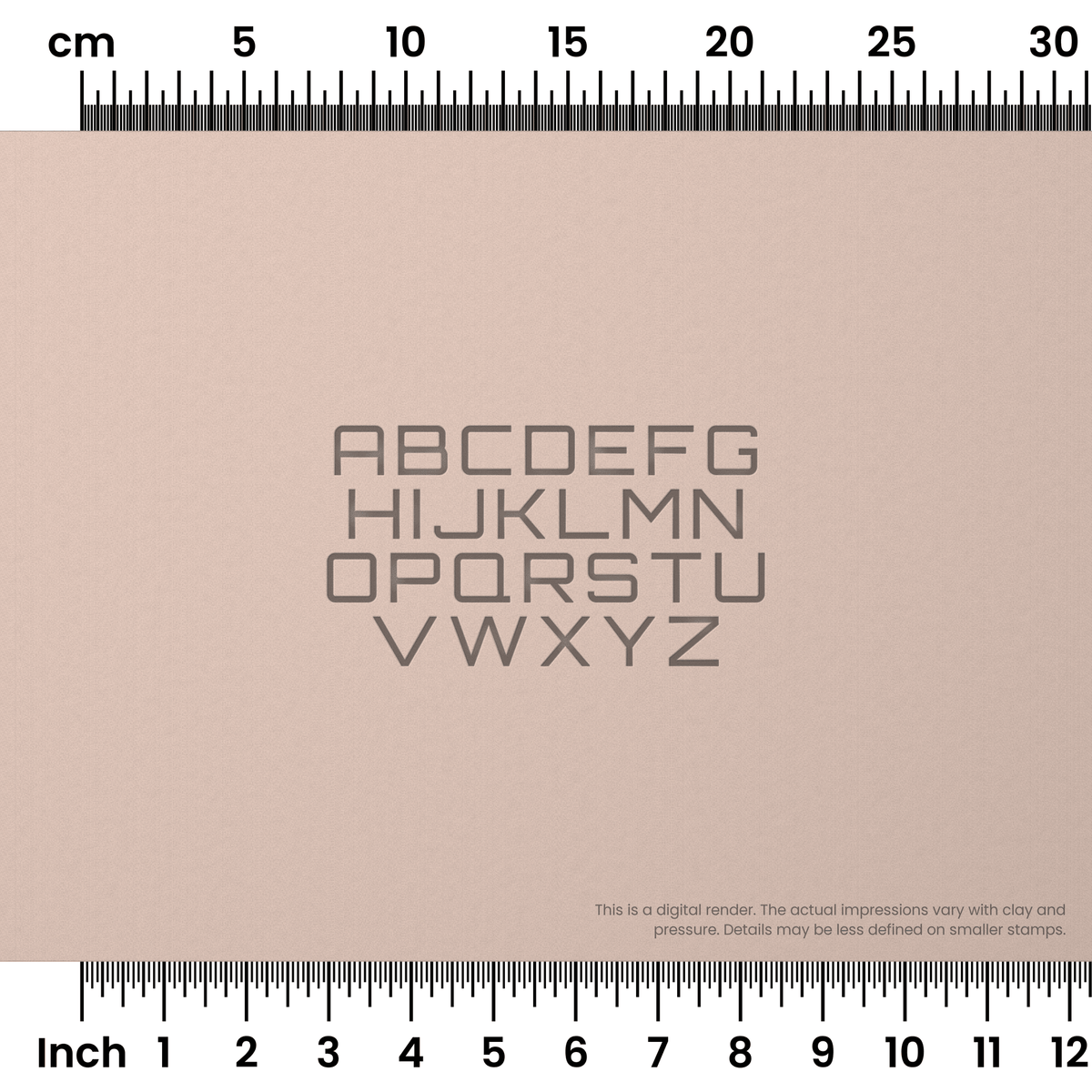 Orbitron | All Caps | Alphabet Stamp Sets - Ceramind® Tools