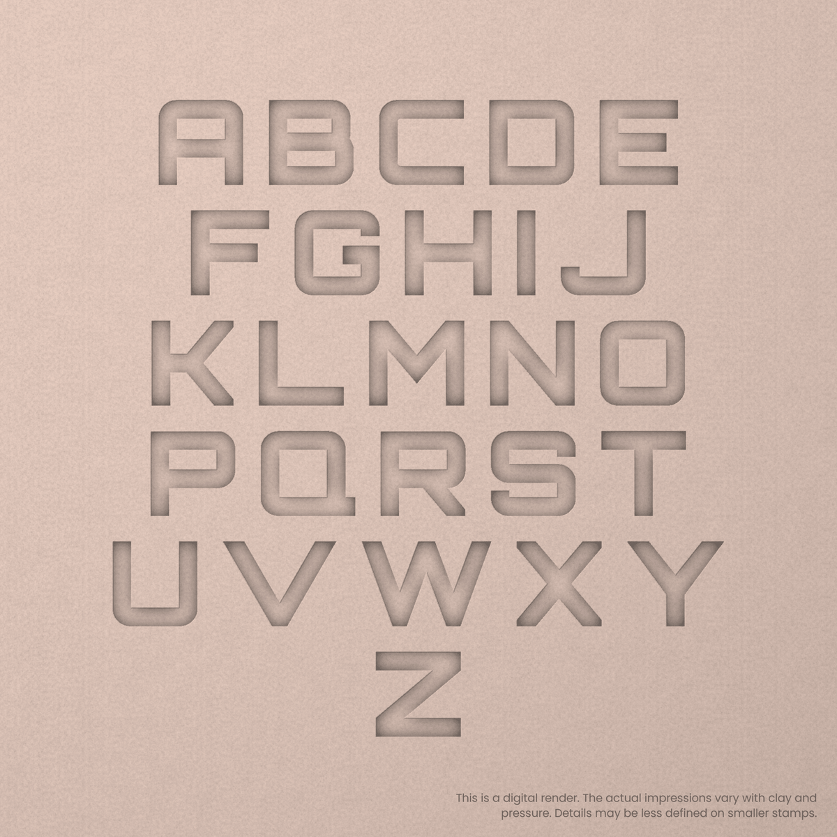 Orbitron | Font Rail Stamp Sets | Letters, Numbers, and Symbols - Ceramind® Tools