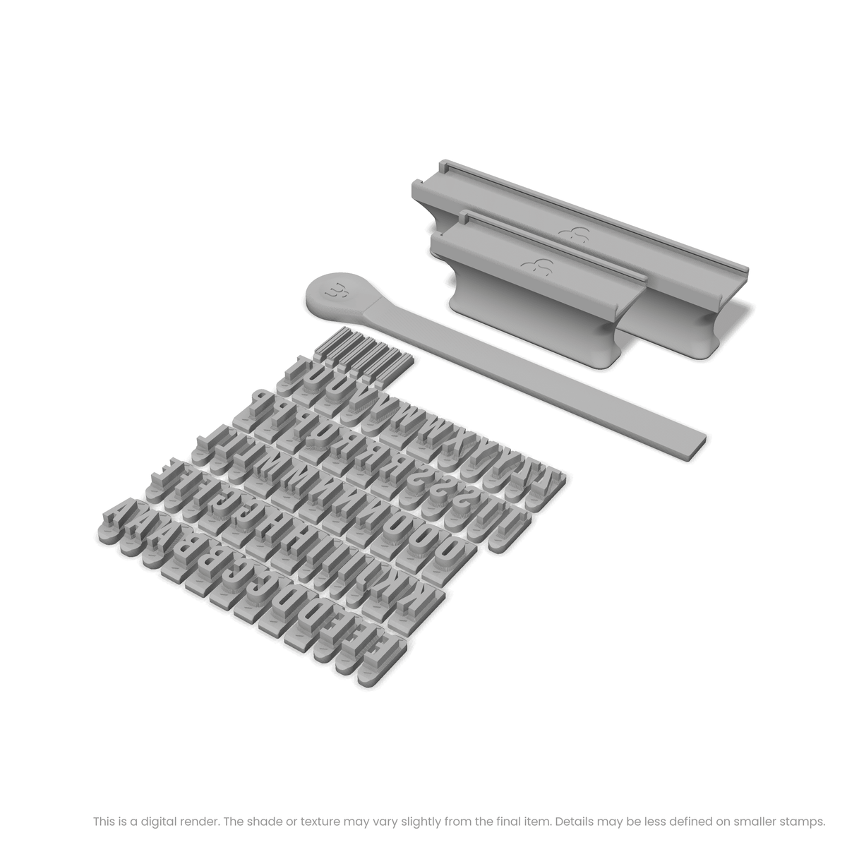 Oswald | Font Rail Stamp Sets | Letters, Numbers, and Symbols - Ceramind® Tools