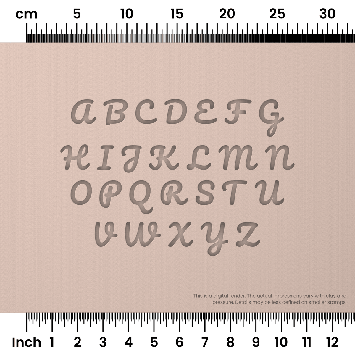 Pacifico | All Caps | Alphabet Stamp Sets - Ceramind® Tools