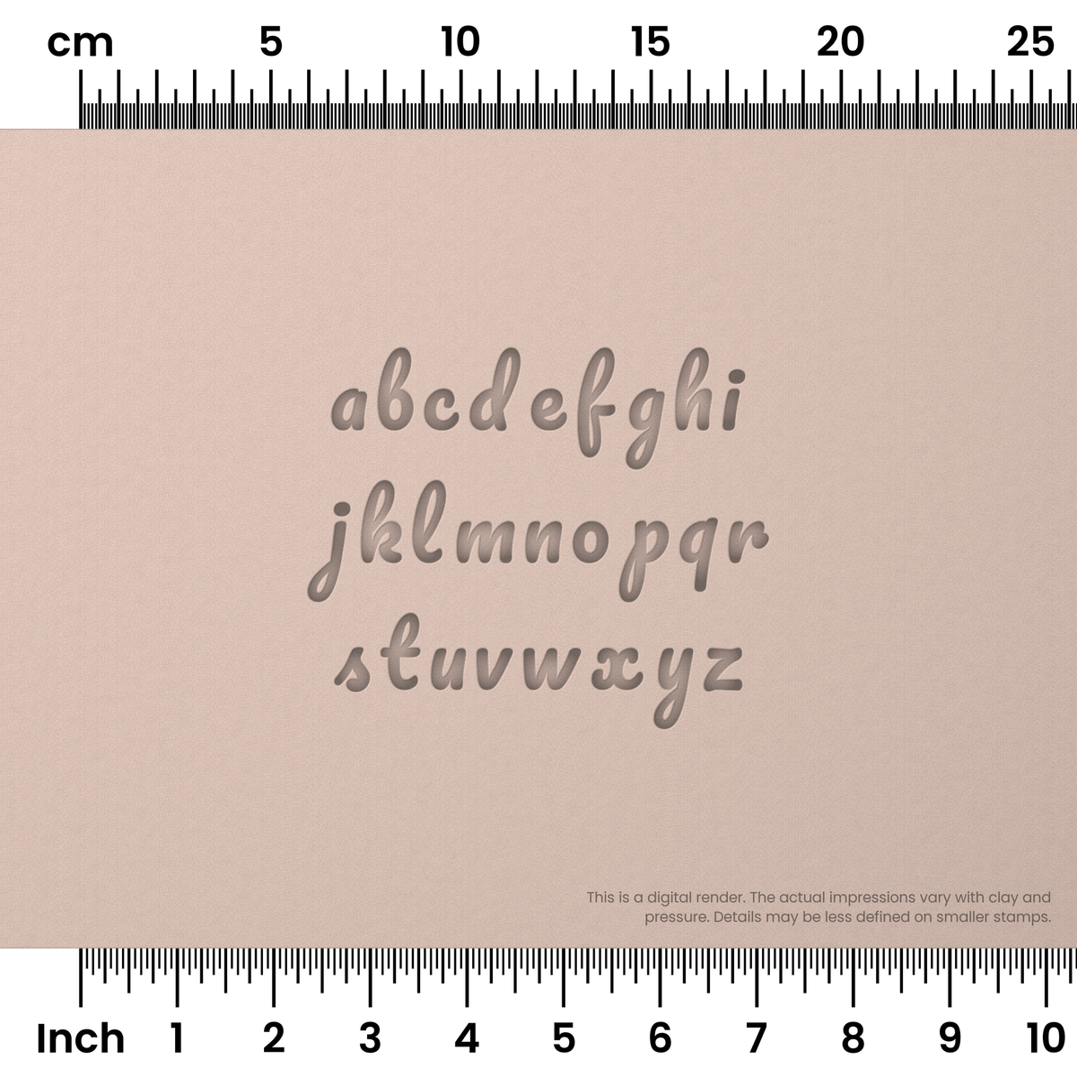 Pacifico | Lowercase | Alphabet Stamp Sets - Ceramind® Tools