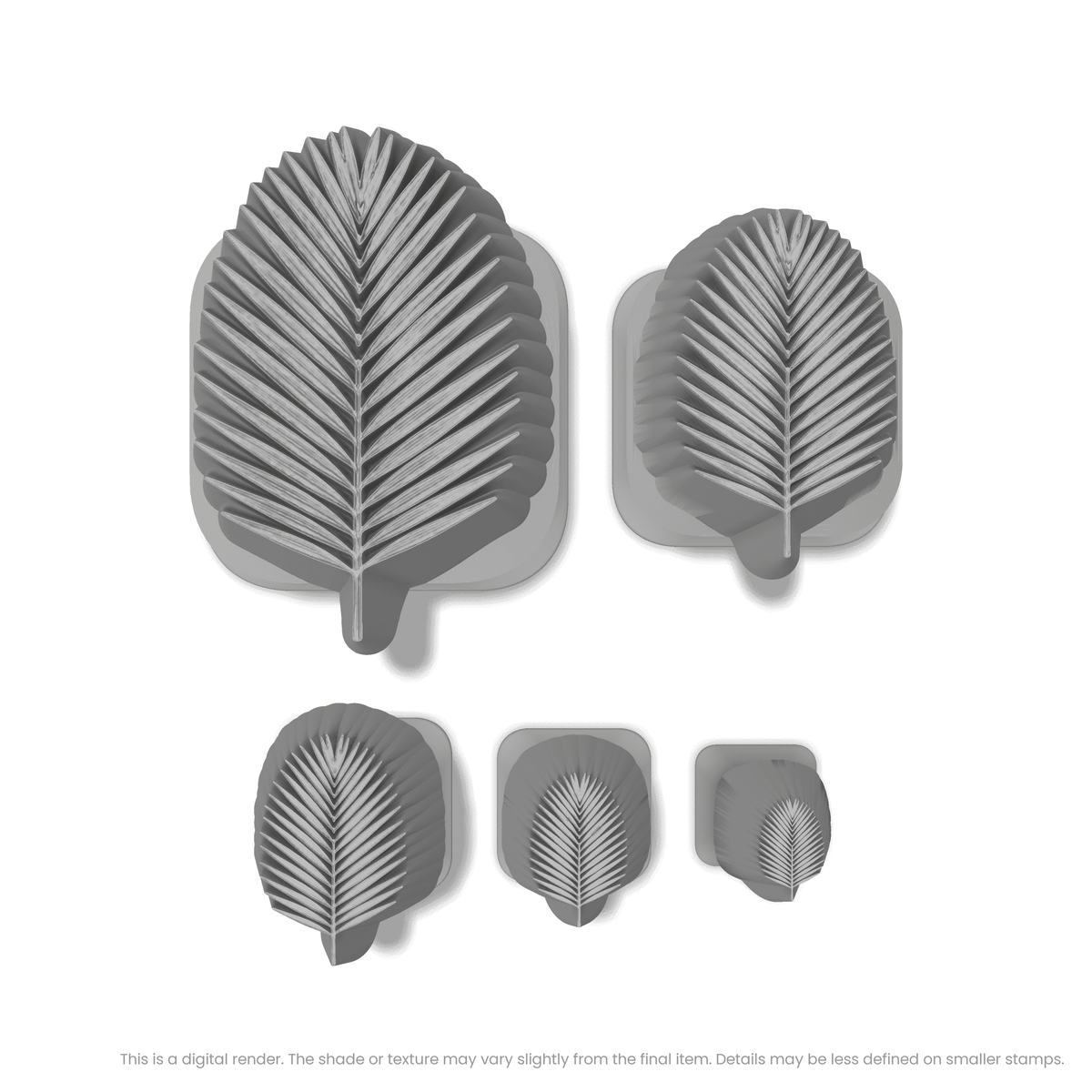 Palm Leaf Stamps - Photo Textured - Ceramind® Tools