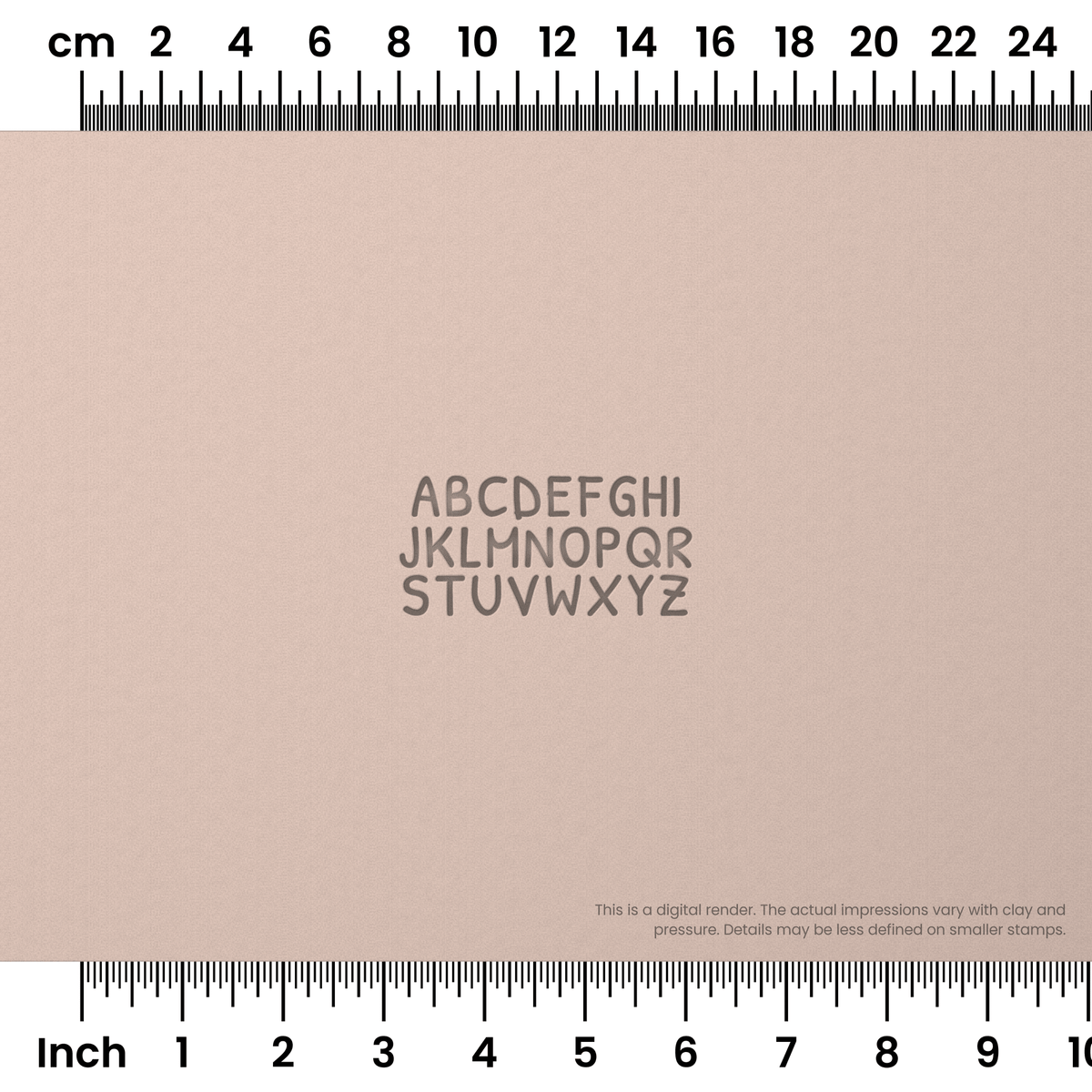 Patrick Hand | All Caps | Alphabet Stamp Sets - Ceramind® Tools