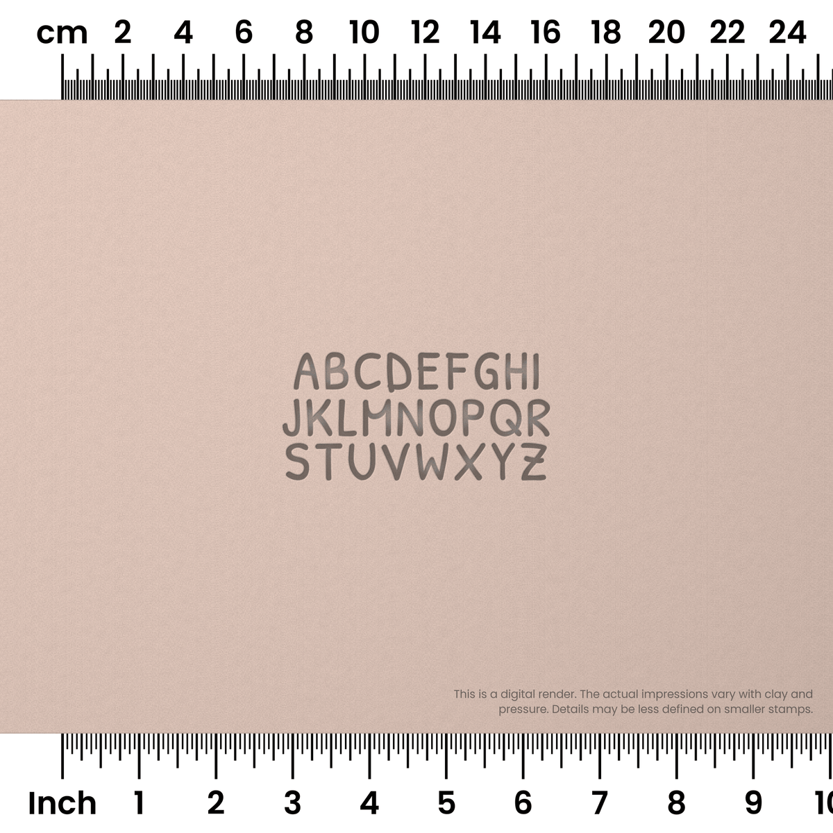 Patrick Hand | All Caps | Alphabet Stamp Sets - Ceramind® Tools