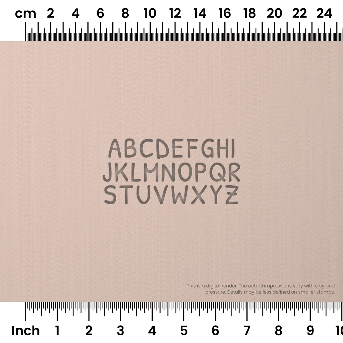 Patrick Hand | All Caps | Alphabet Stamp Sets - Ceramind® Tools