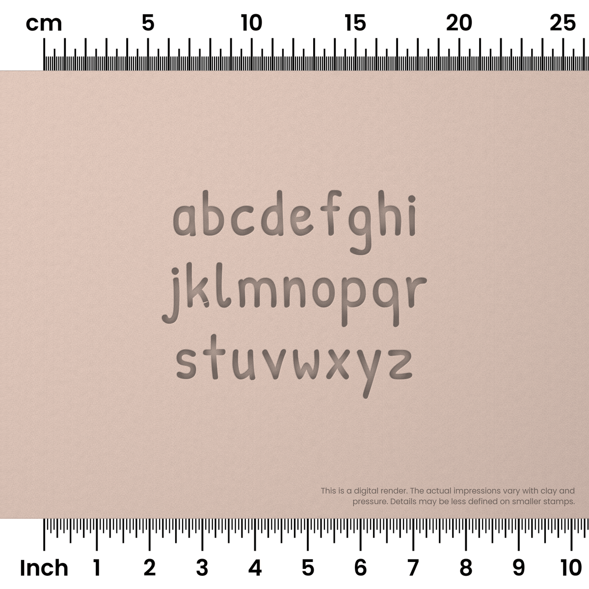 Patrick Hand | Lowercase | Alphabet Stamp Sets - Ceramind® Tools