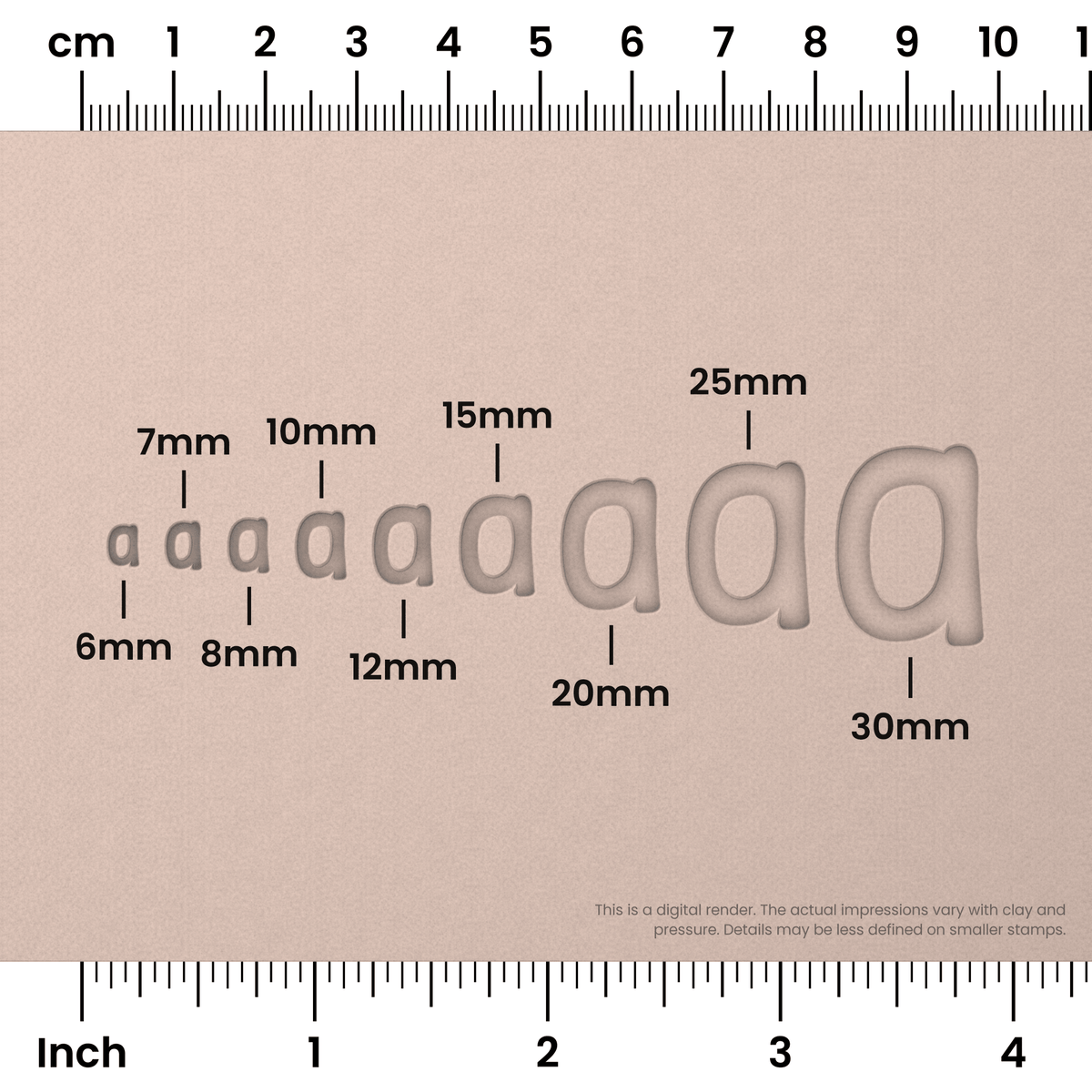 Patrick Hand | Lowercase | Alphabet Stamp Sets - Ceramind® Tools