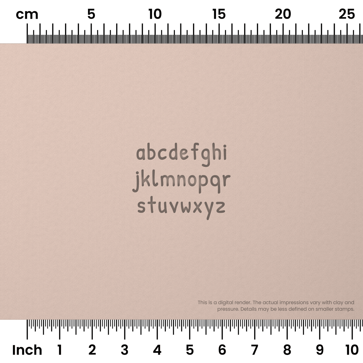 Patrick Hand | Lowercase | Alphabet Stamp Sets - Ceramind® Tools