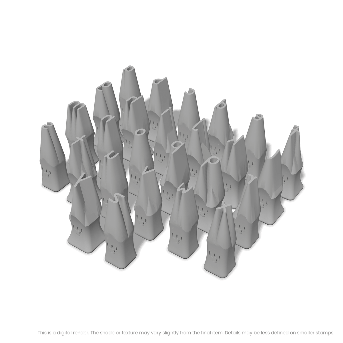 Patrick Hand | Lowercase | Alphabet Stamp Sets - Ceramind® Tools
