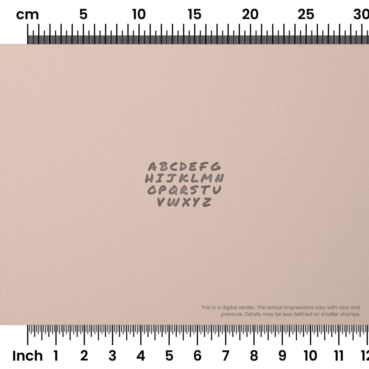 Permanent Marker | All Caps | Alphabet Stamp Sets - Ceramind® Tools