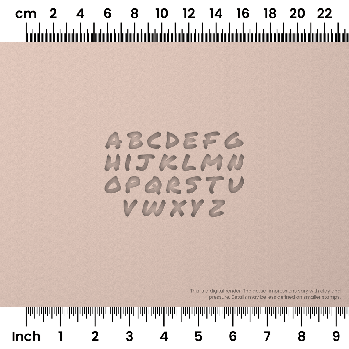 Permanent Marker | Lowercase | Alphabet Stamp Sets - Ceramind® Tools