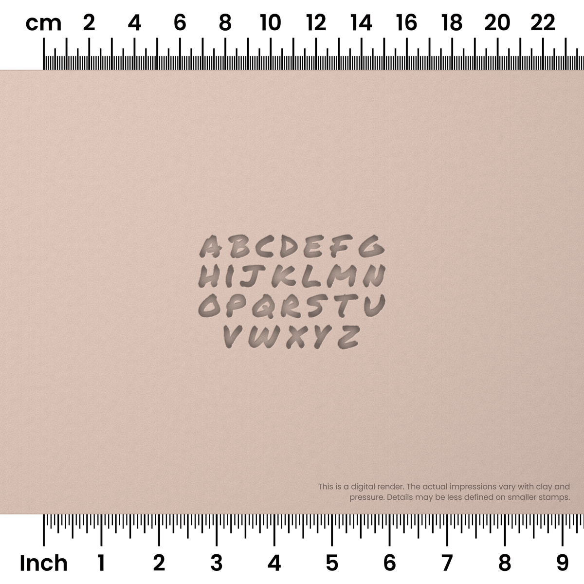 Permanent Marker | Lowercase | Alphabet Stamp Sets - Ceramind® Tools
