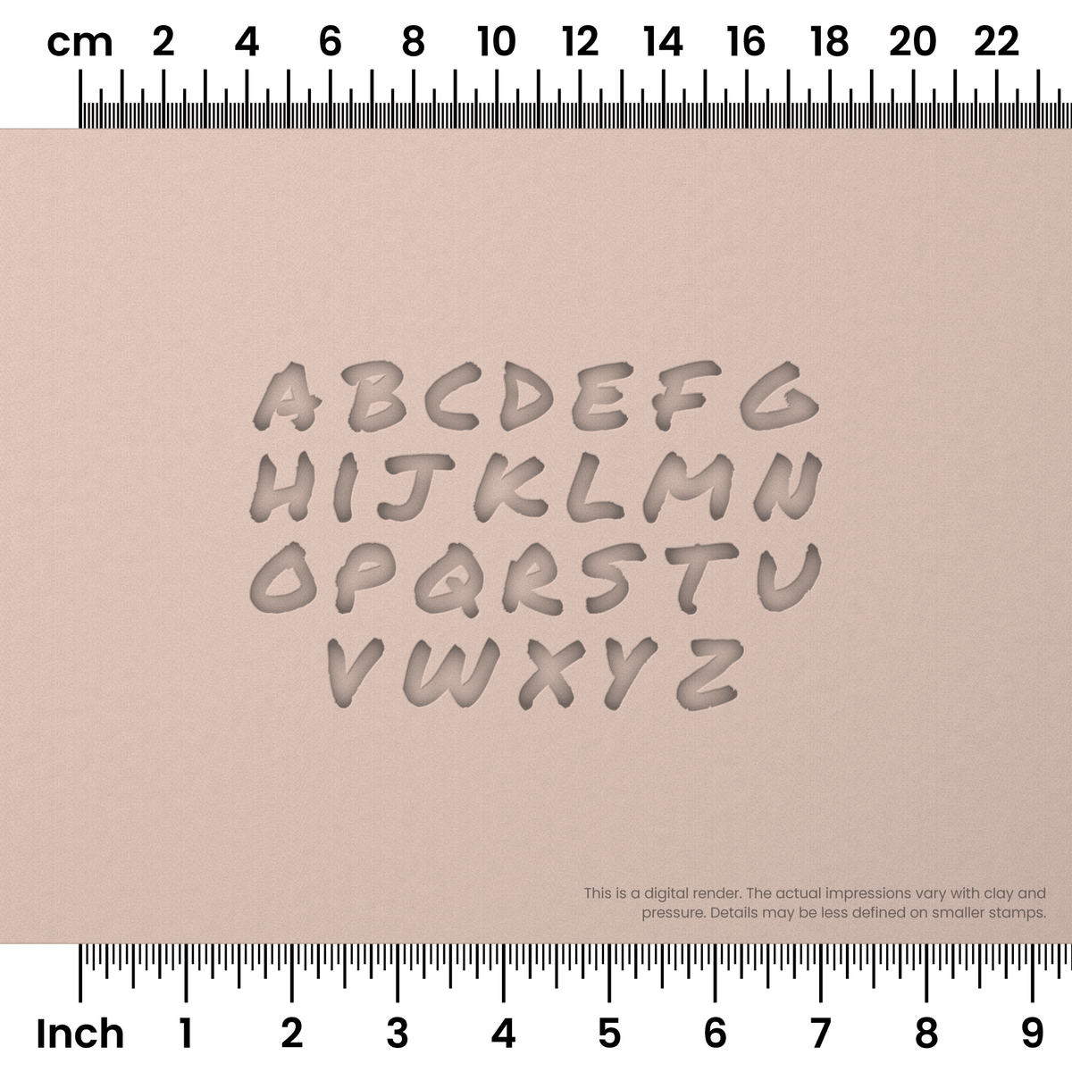 Permanent Marker | Lowercase | Alphabet Stamp Sets - Ceramind® Tools