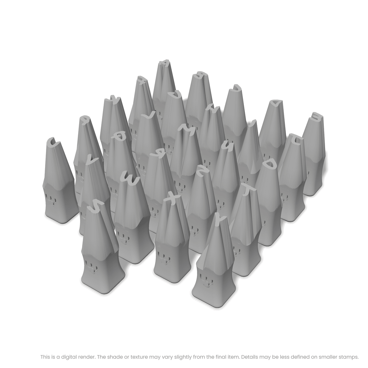 Permanent Marker | Lowercase | Alphabet Stamp Sets - Ceramind® Tools