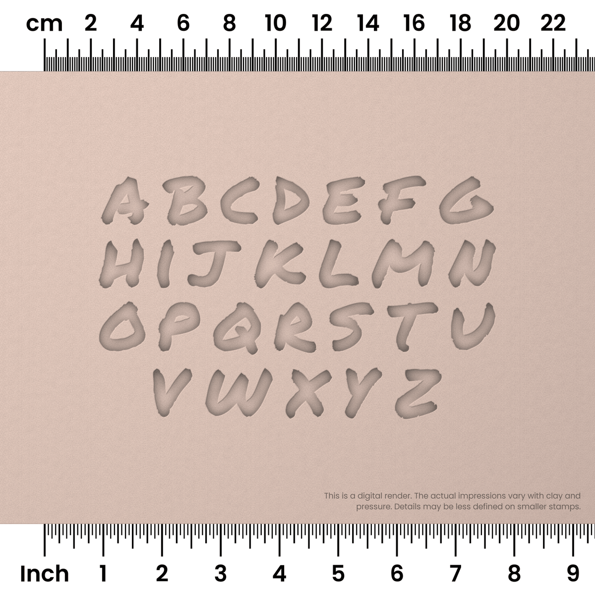 Permanent Marker | Lowercase | Alphabet Stamp Sets - Ceramind® Tools