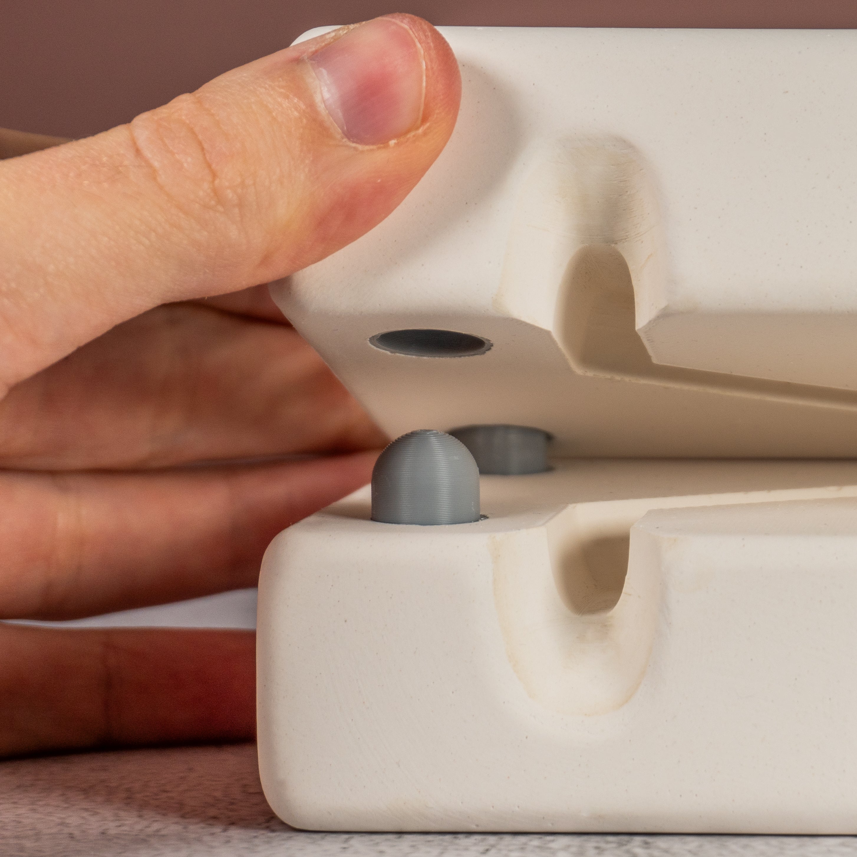 Plastic Mold Registration Keys for Plaster Slip Casting Molds | Perfect Fit Every Time - Ceramind® Tools