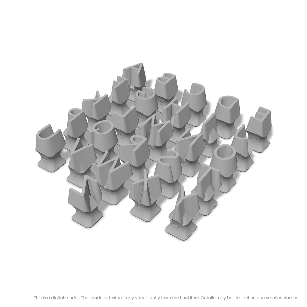 Playpen Sans | All Caps | Alphabet Stamp Sets - Ceramind® Tools